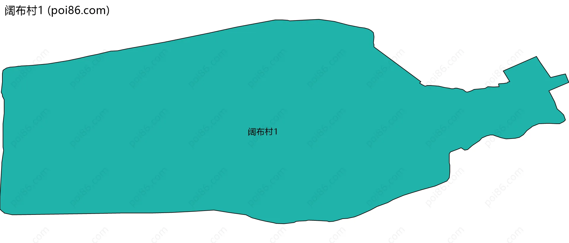 阔布村1边界地图