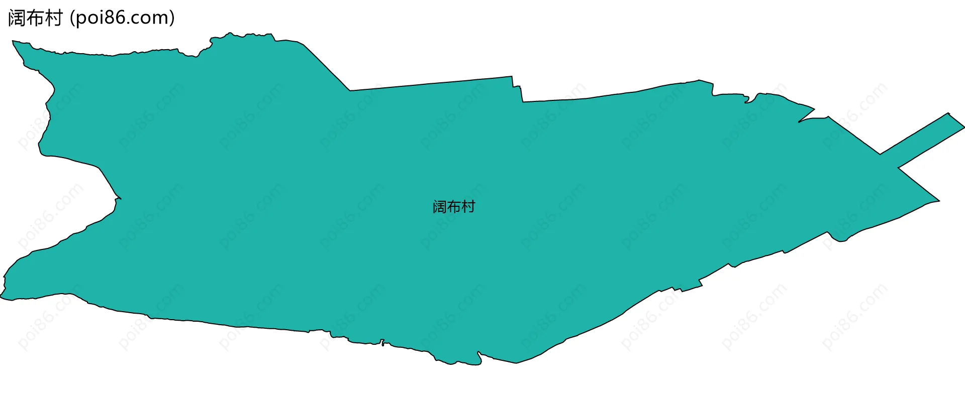 阔布村边界地图