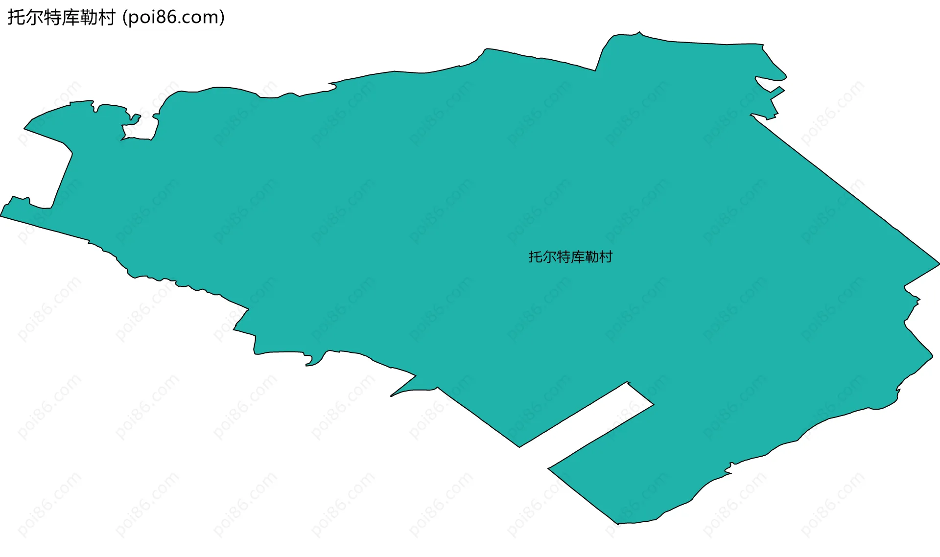 托尔特库勒村边界地图