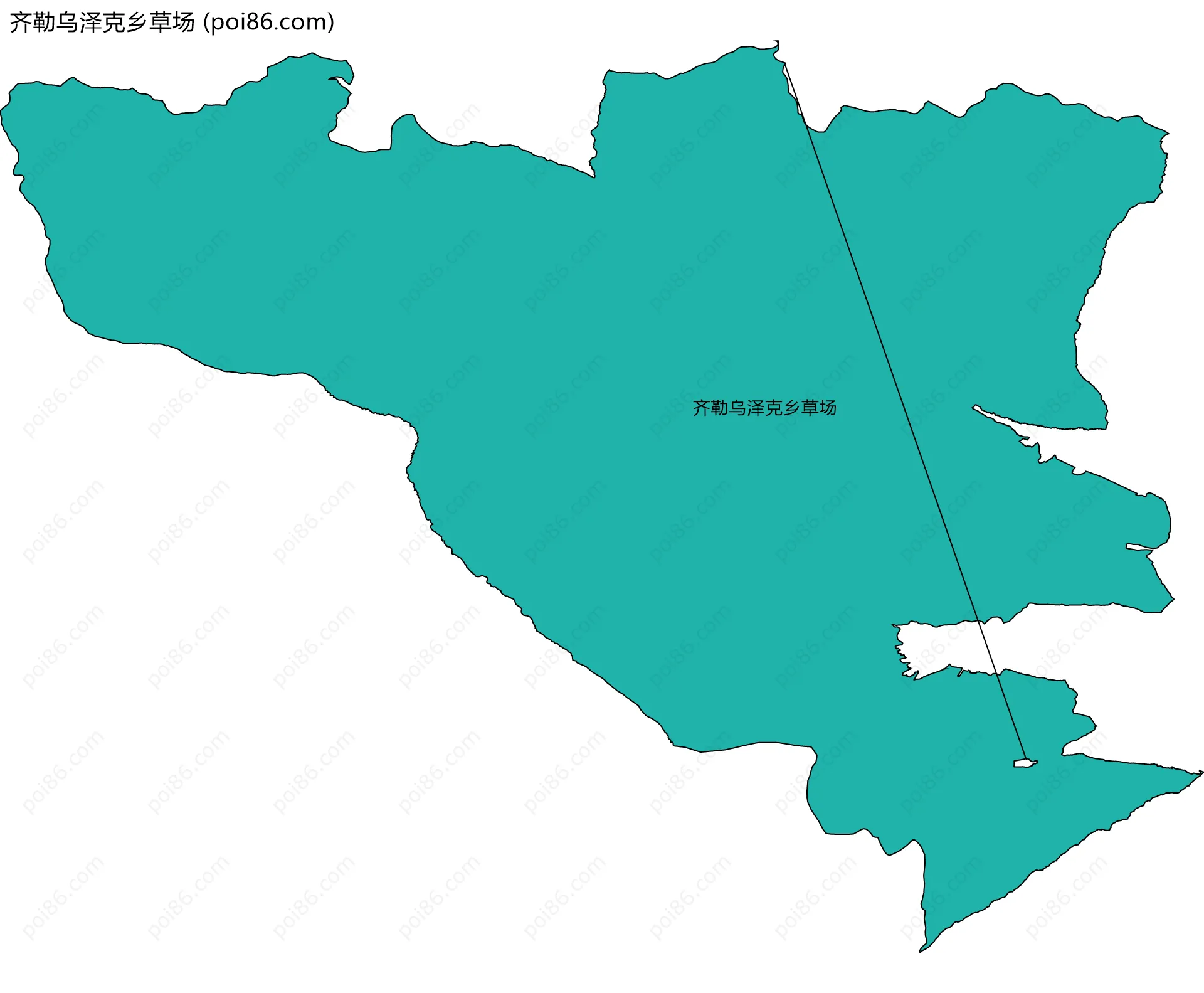 齐勒乌泽克乡草场边界地图