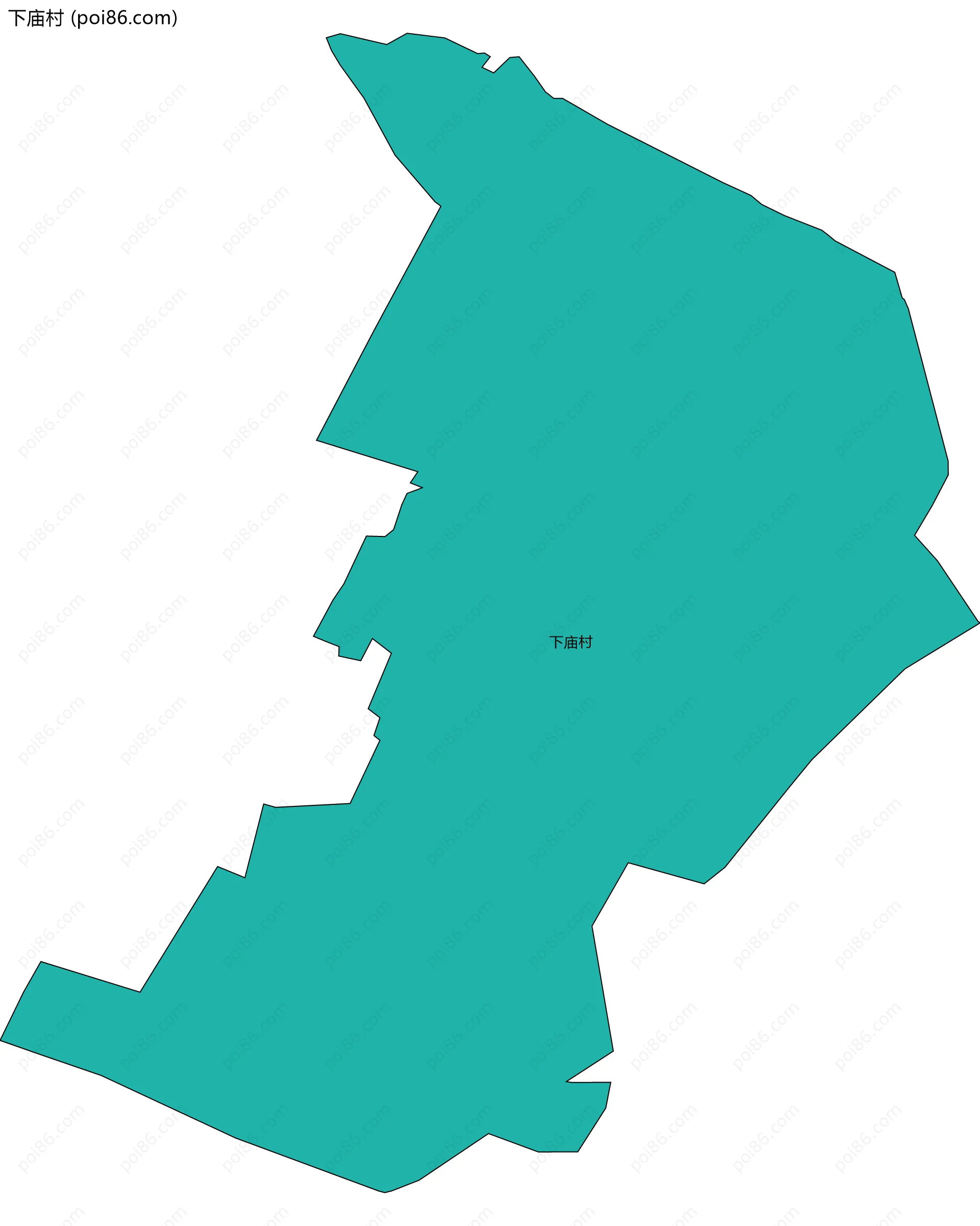 下庙村边界地图