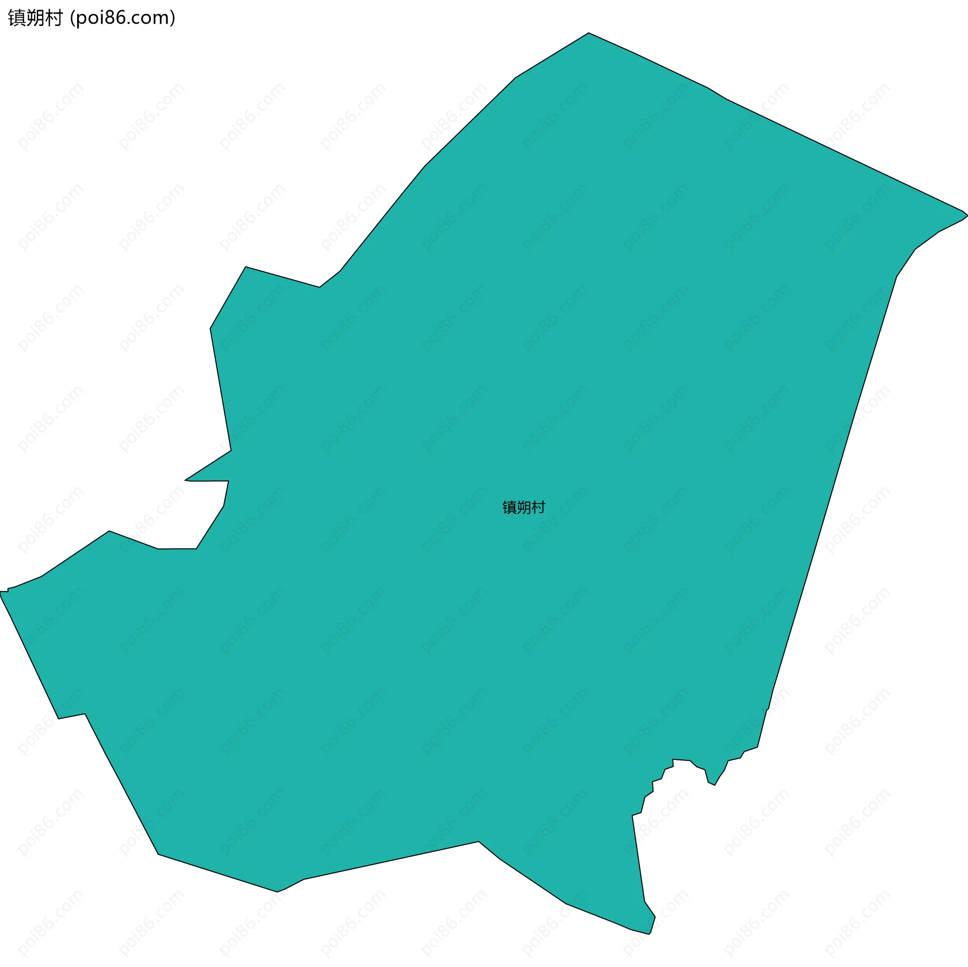 镇朔村边界地图