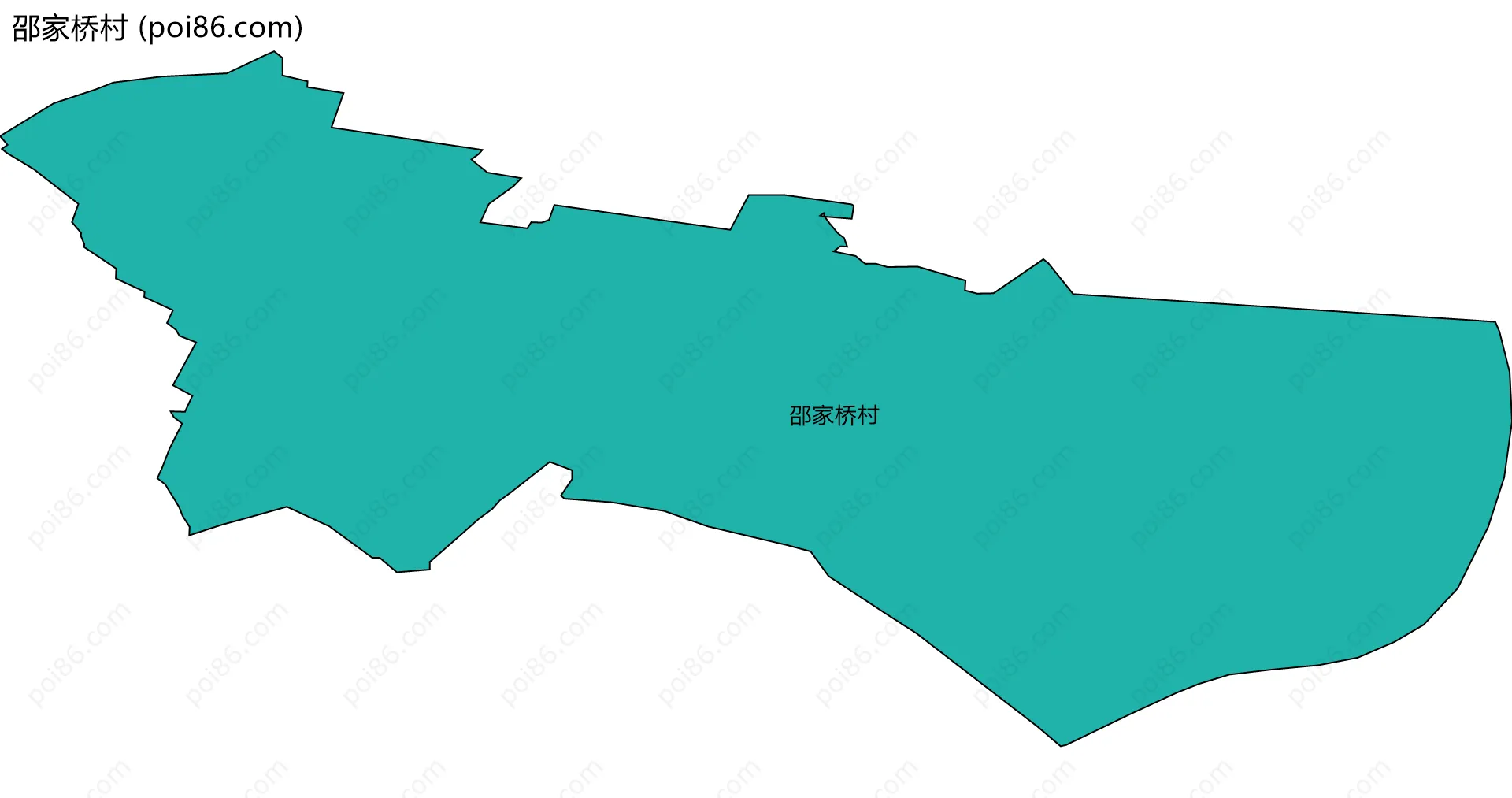 邵家桥村边界地图
