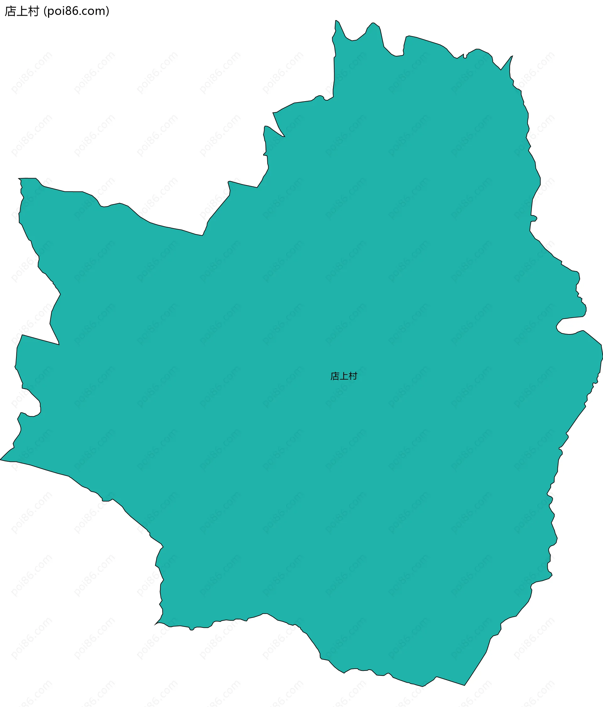 店上村边界地图