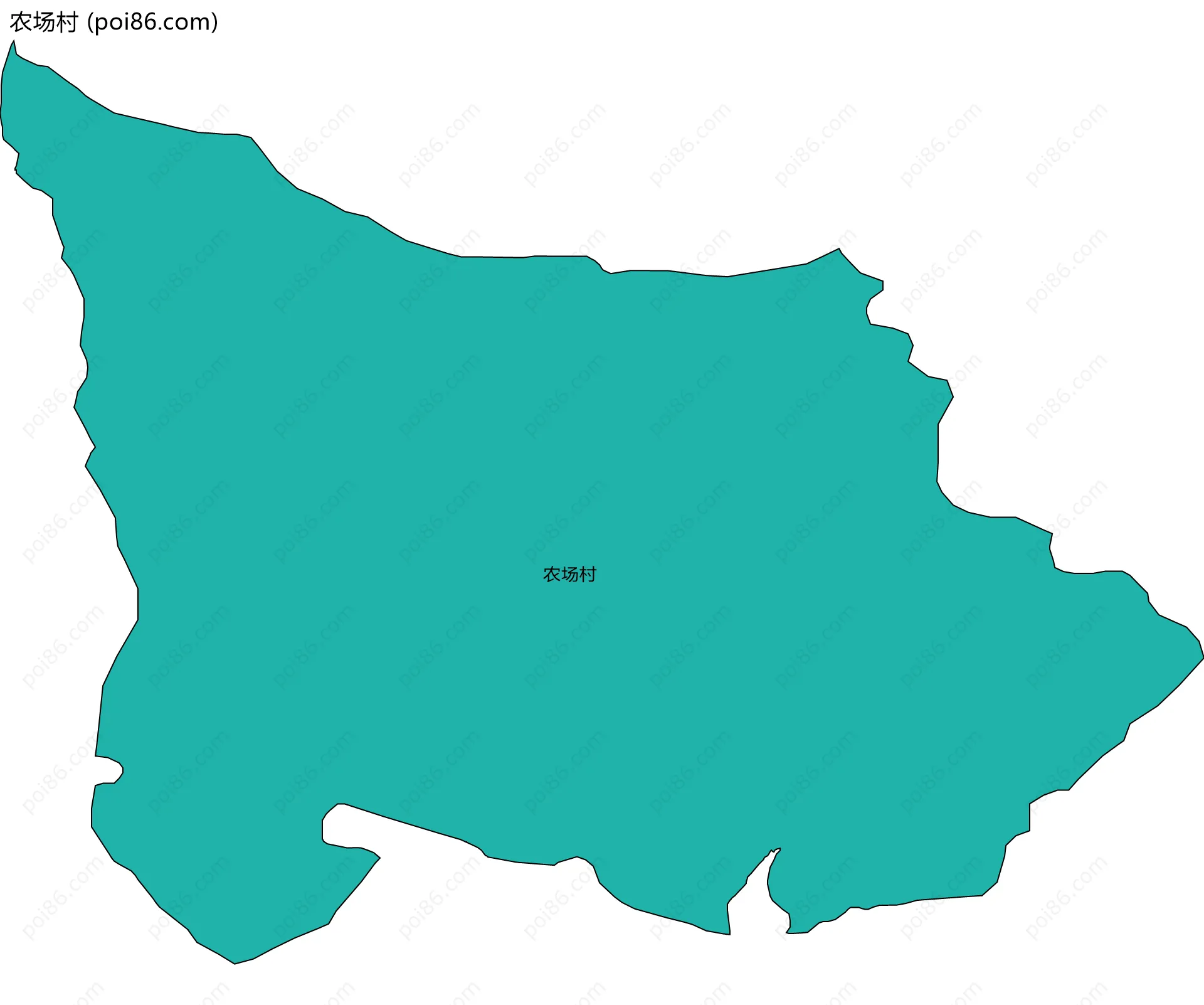 农场村边界地图