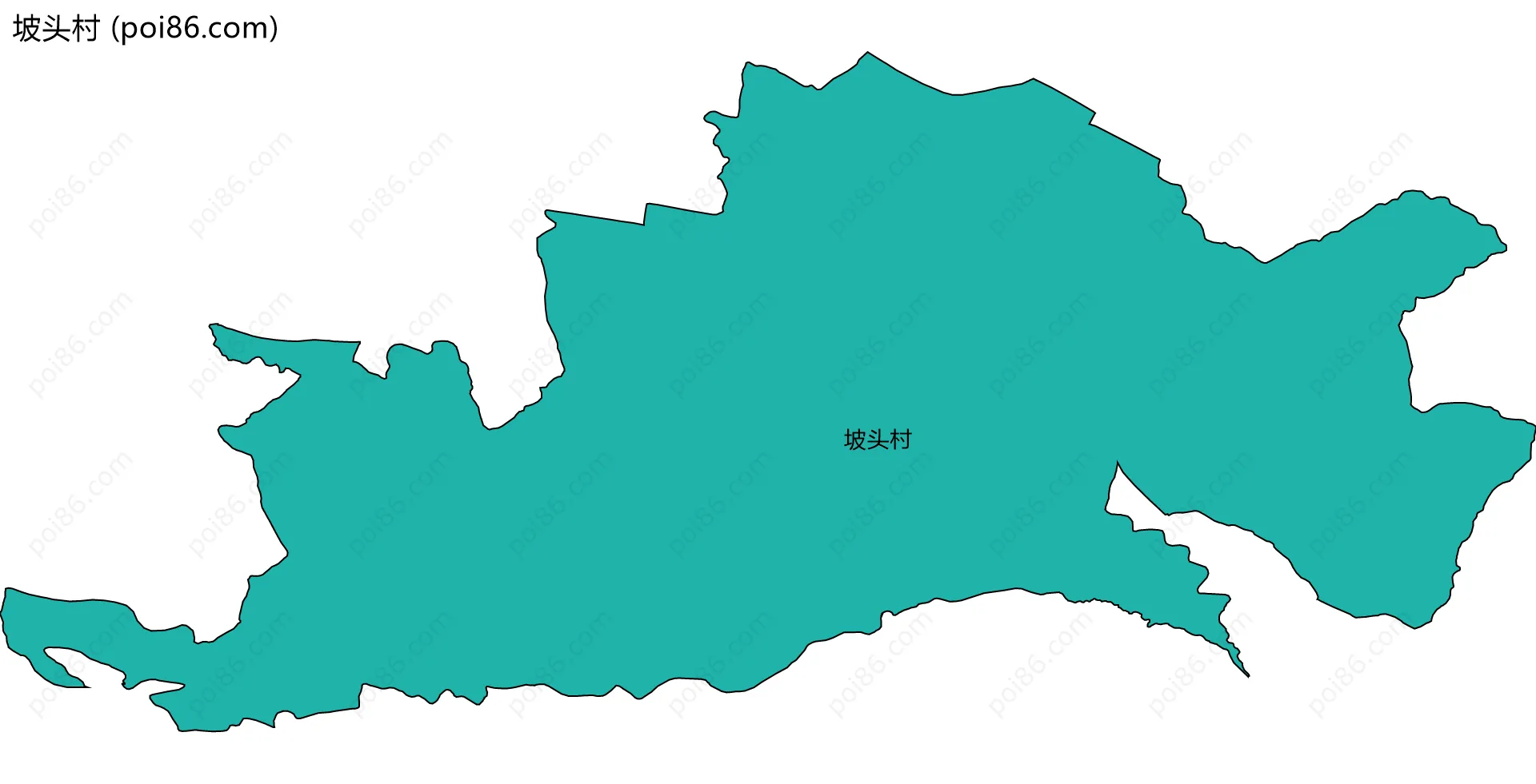 坡头村边界地图