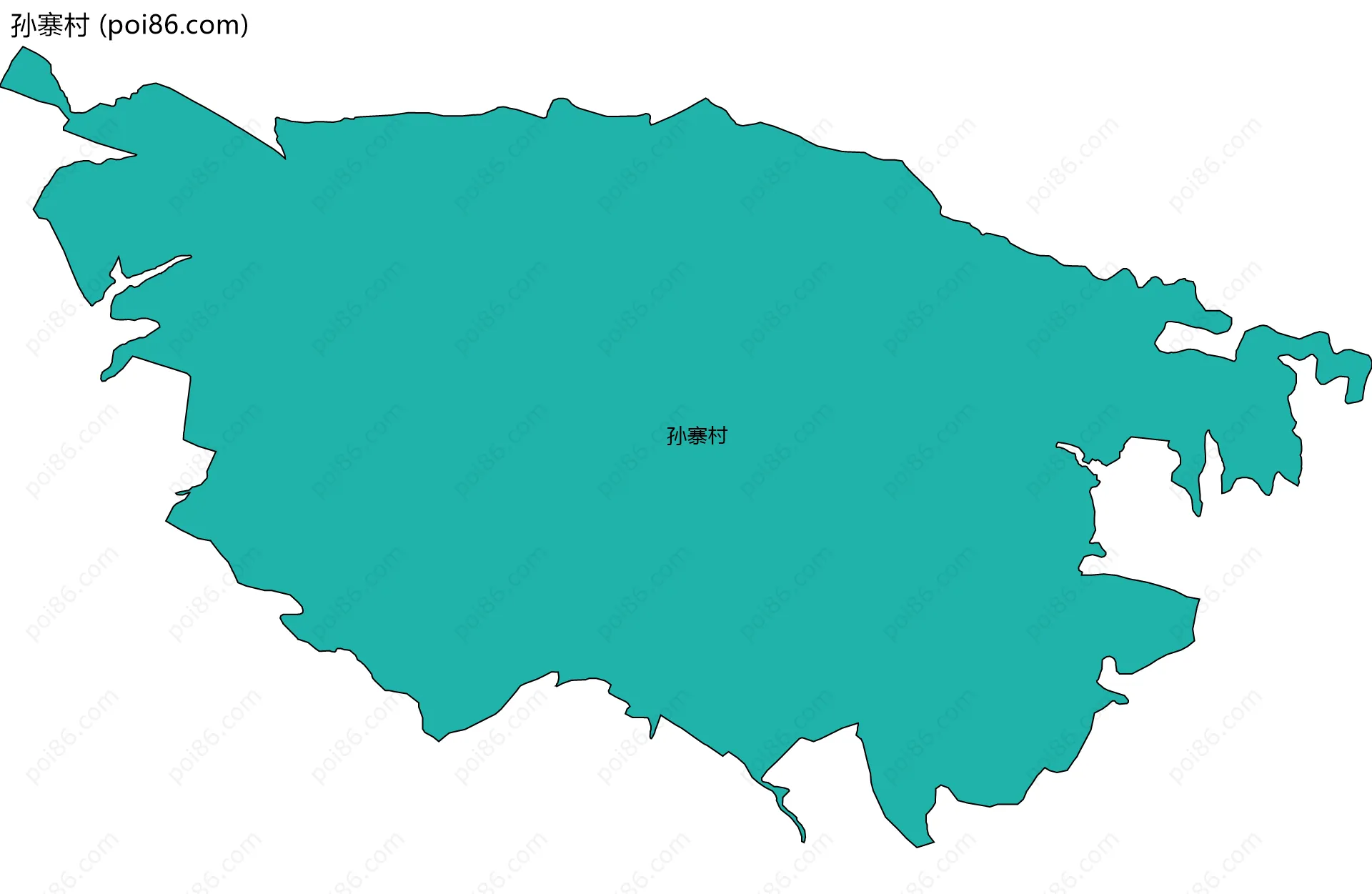 孙寨村边界地图