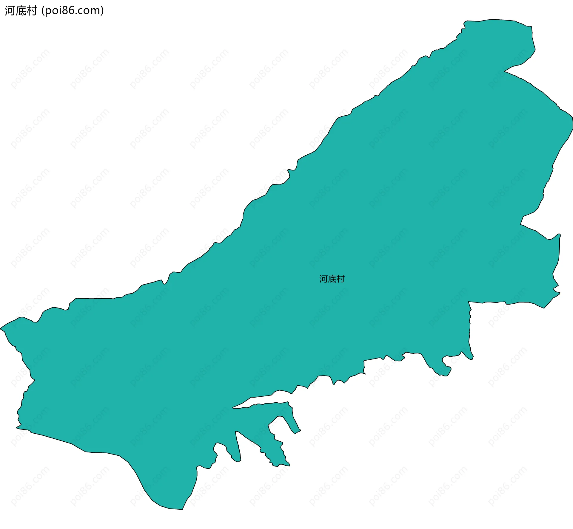 河底村边界地图