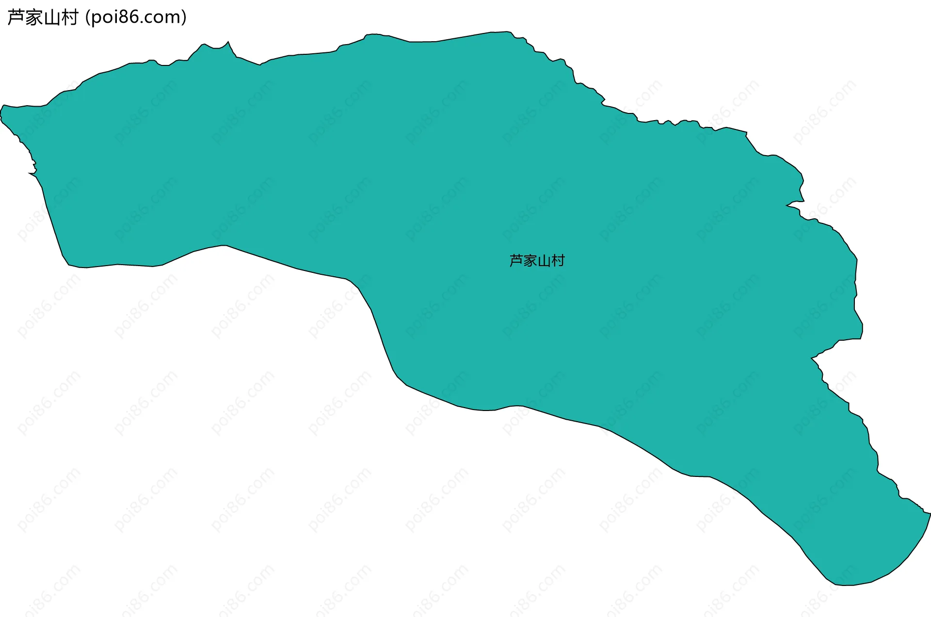 芦家山村边界地图