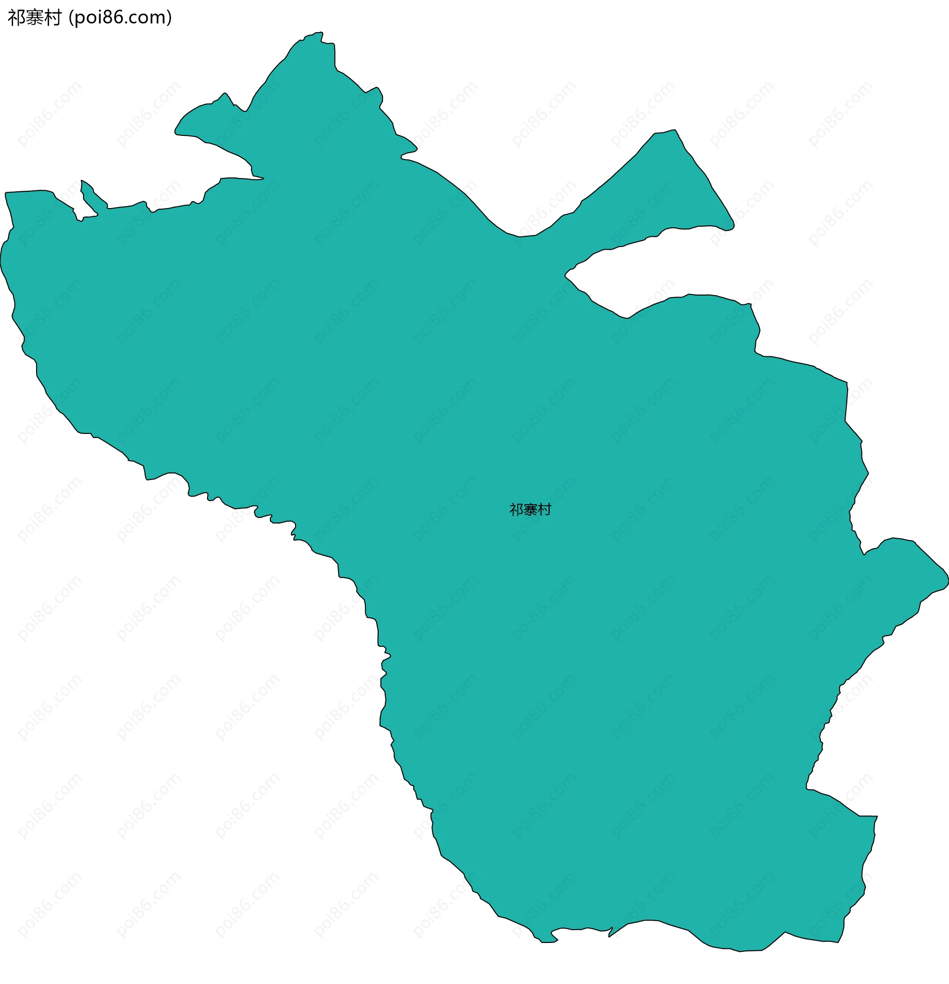 祁寨村边界地图