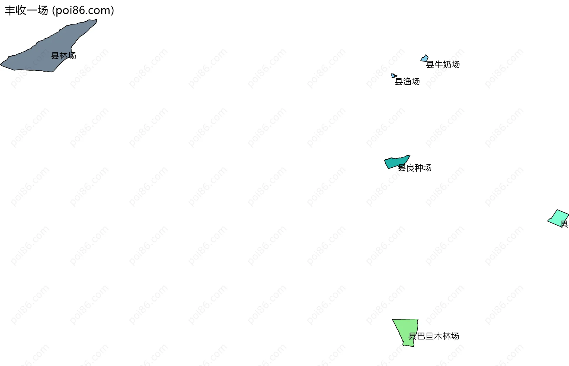 丰收一场边界地图(五级行政区划)
