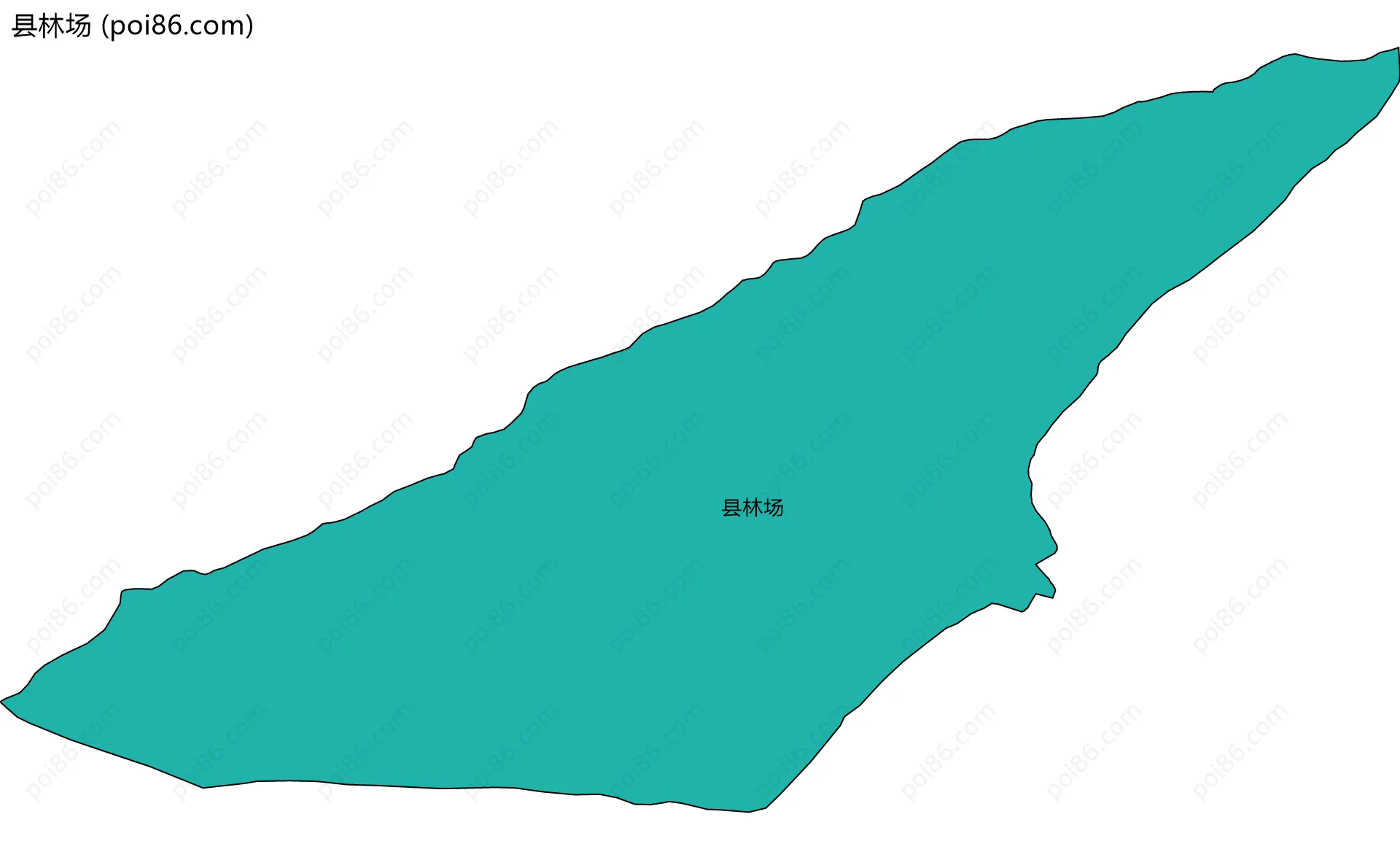 县林场边界地图