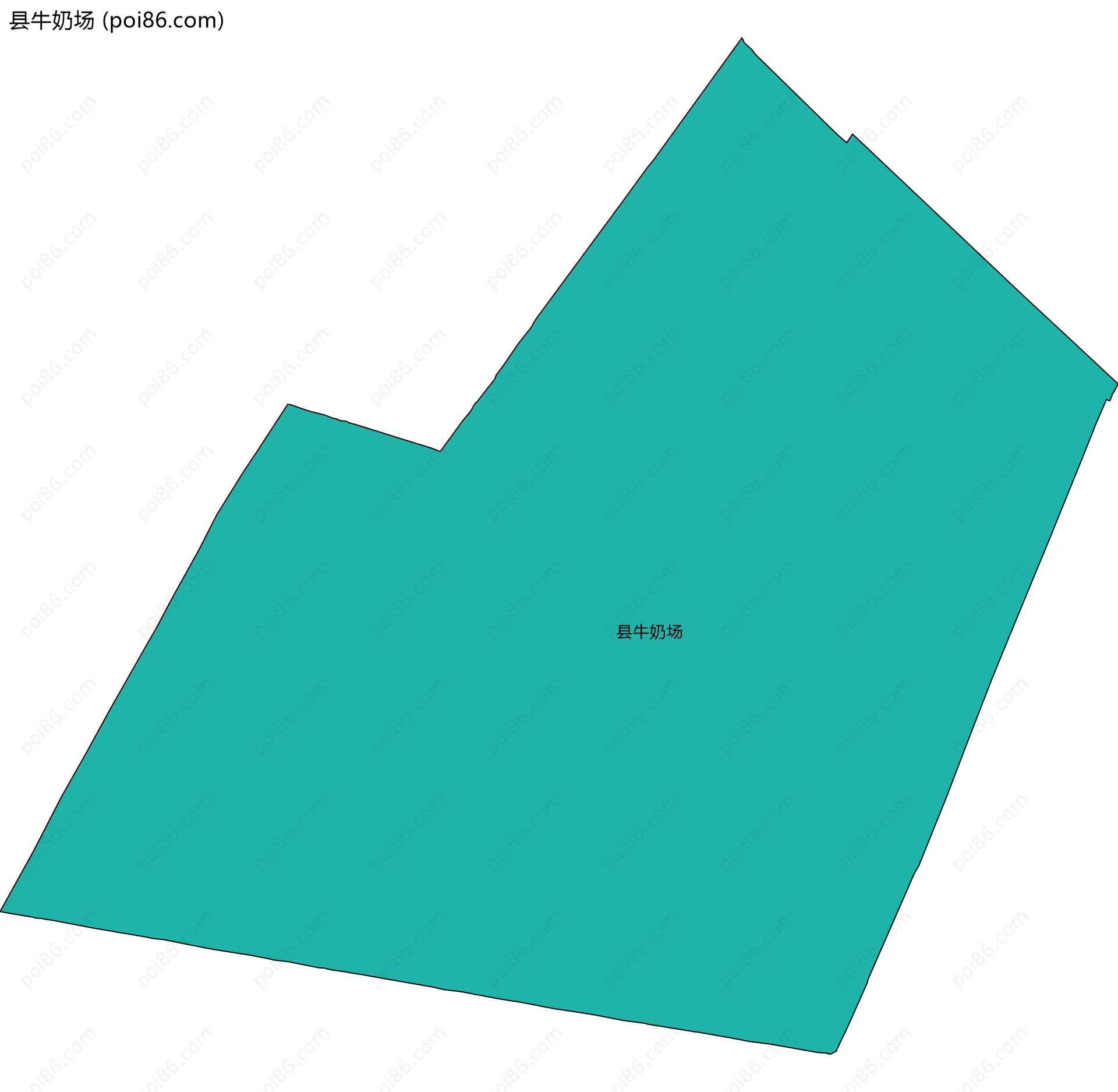县牛奶场边界地图