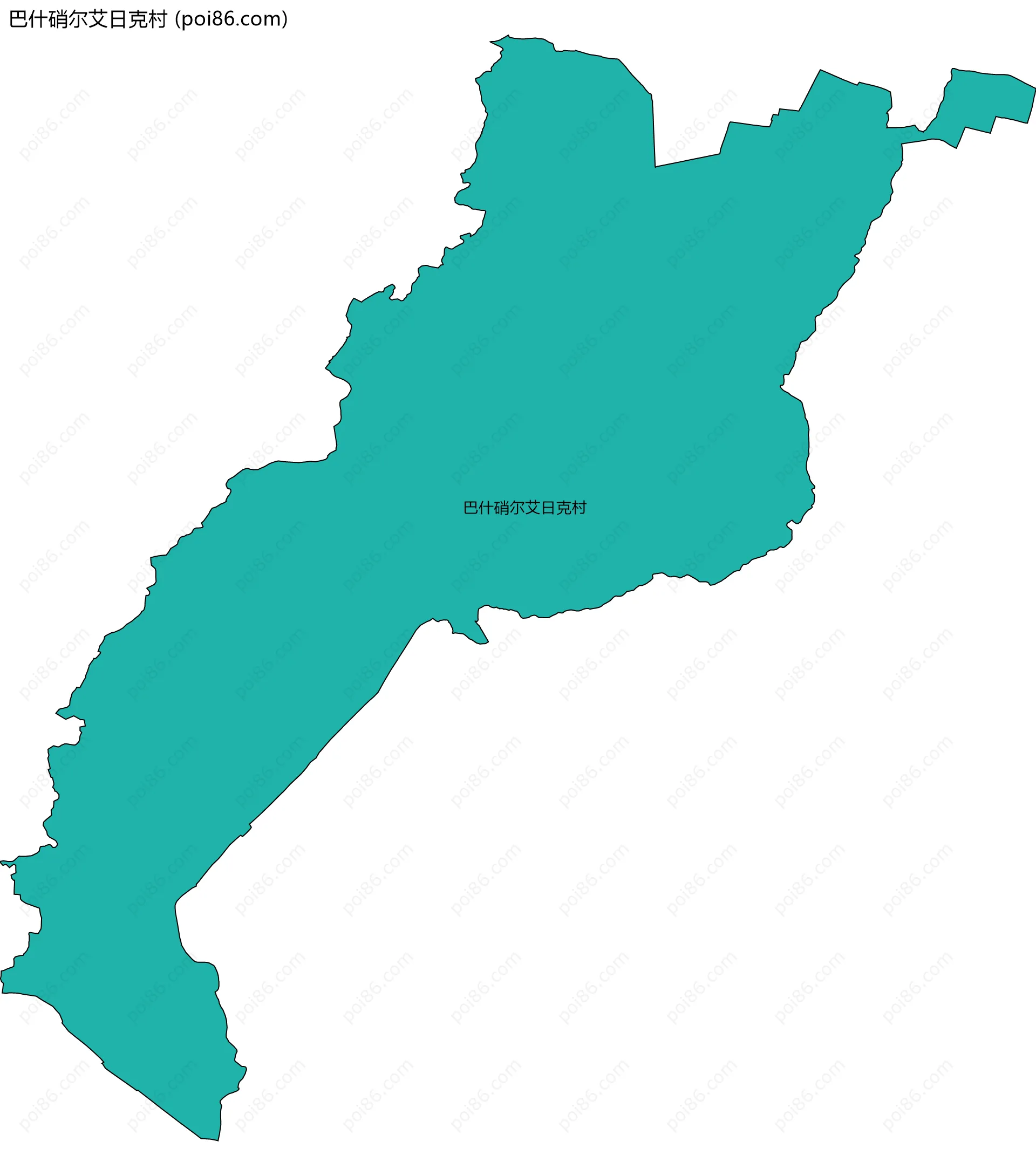 巴什硝尔艾日克村边界地图