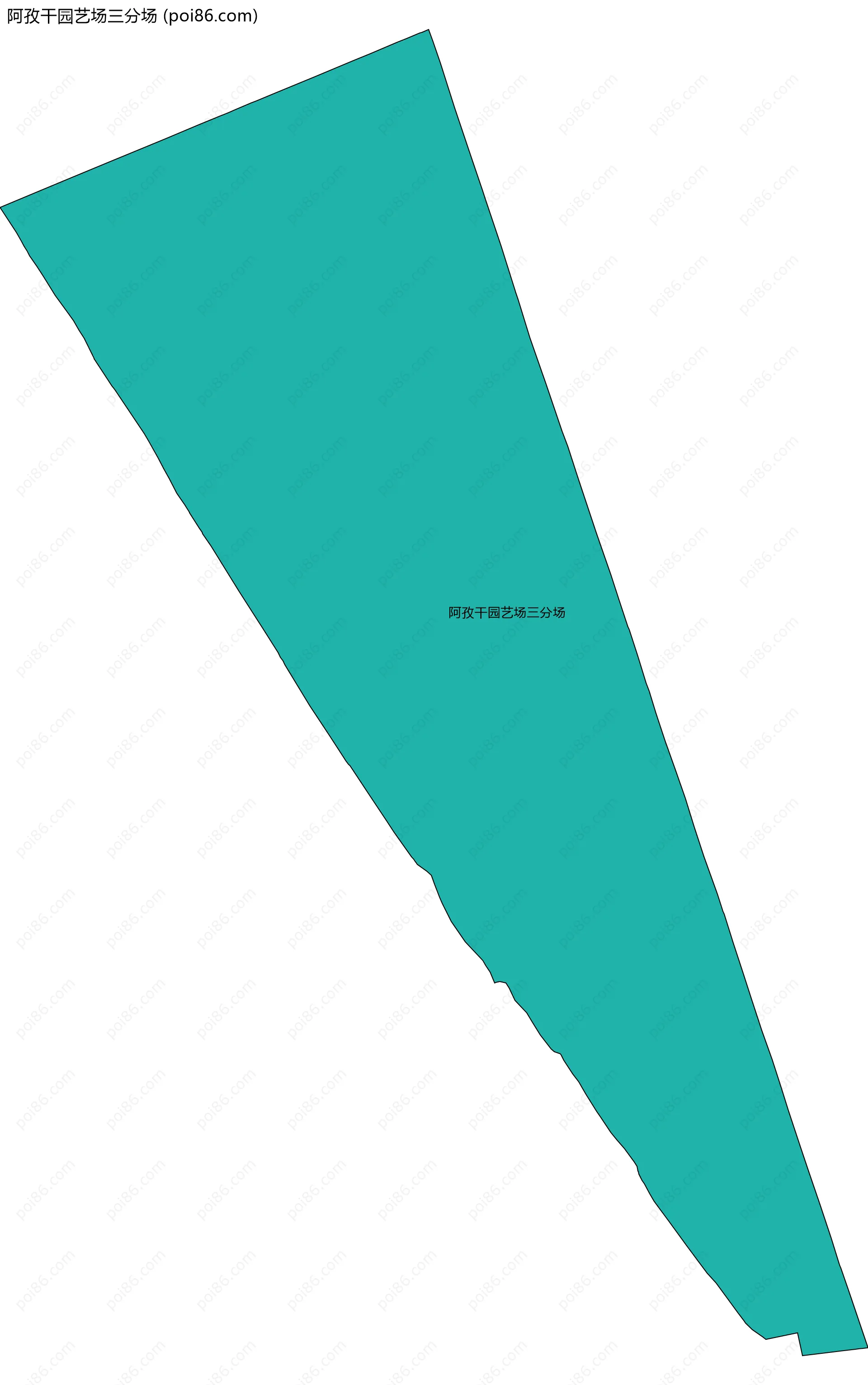 阿孜干园艺场三分场边界地图