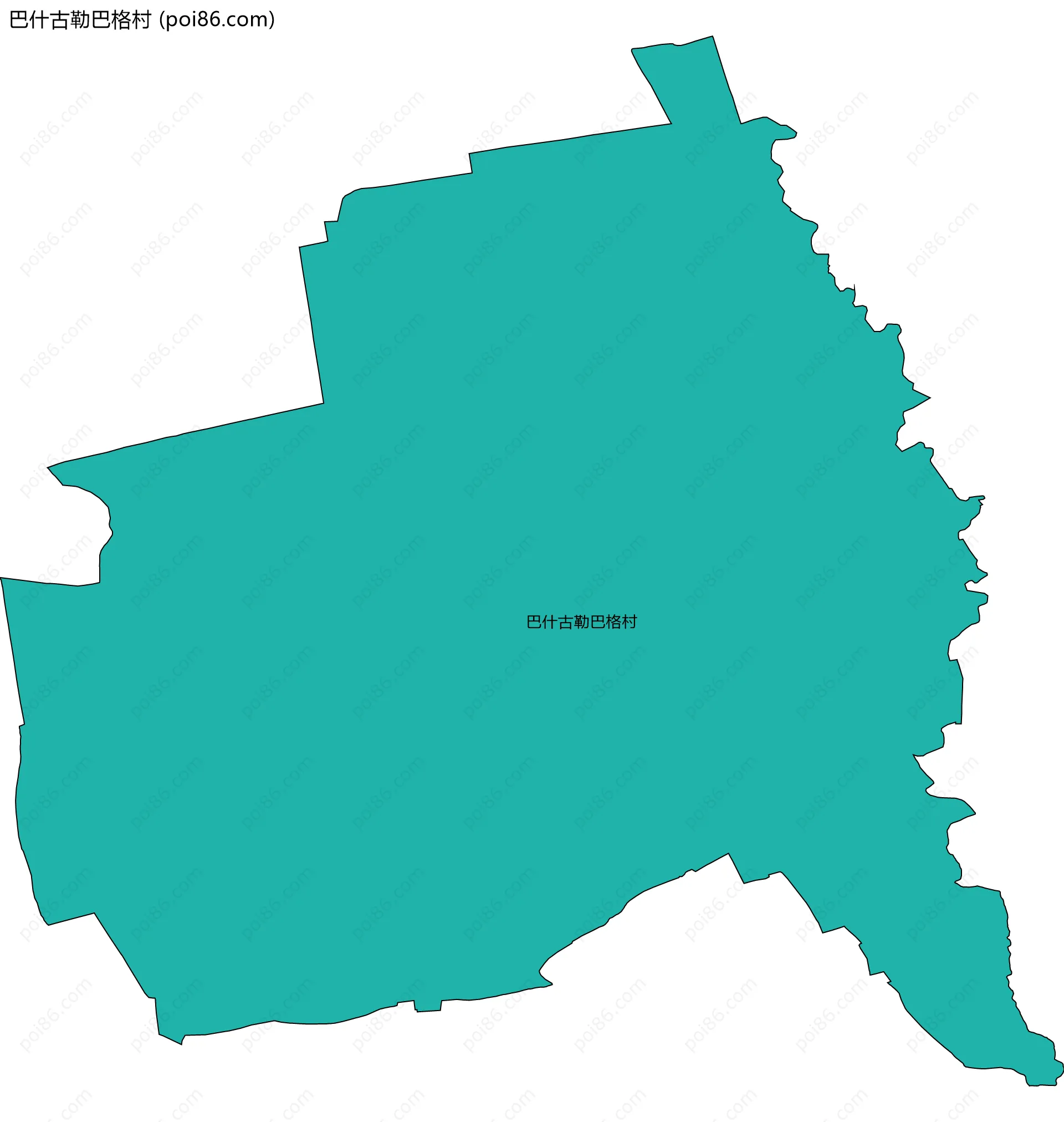 巴什古勒巴格村边界地图