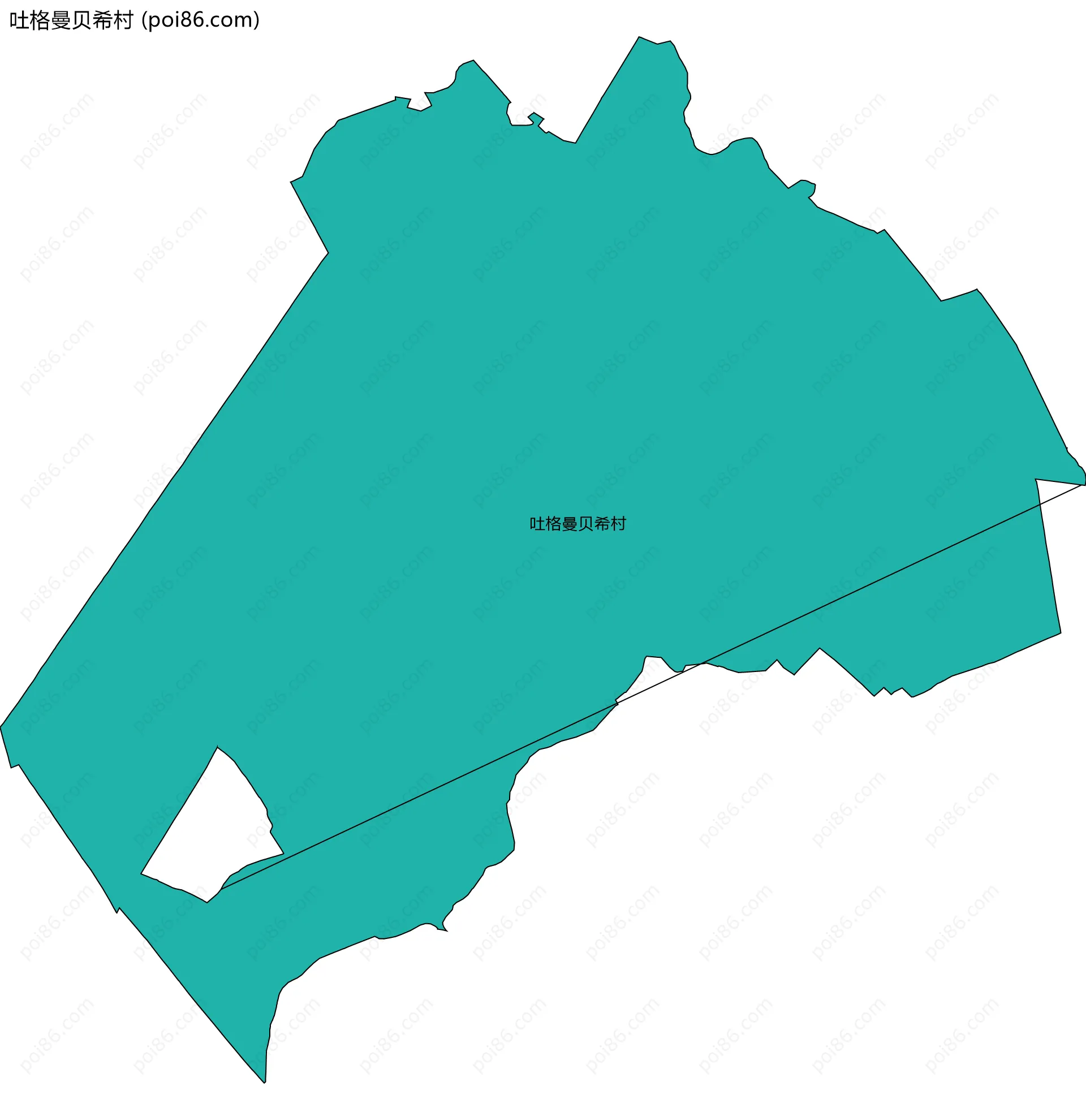 吐格曼贝希村边界地图
