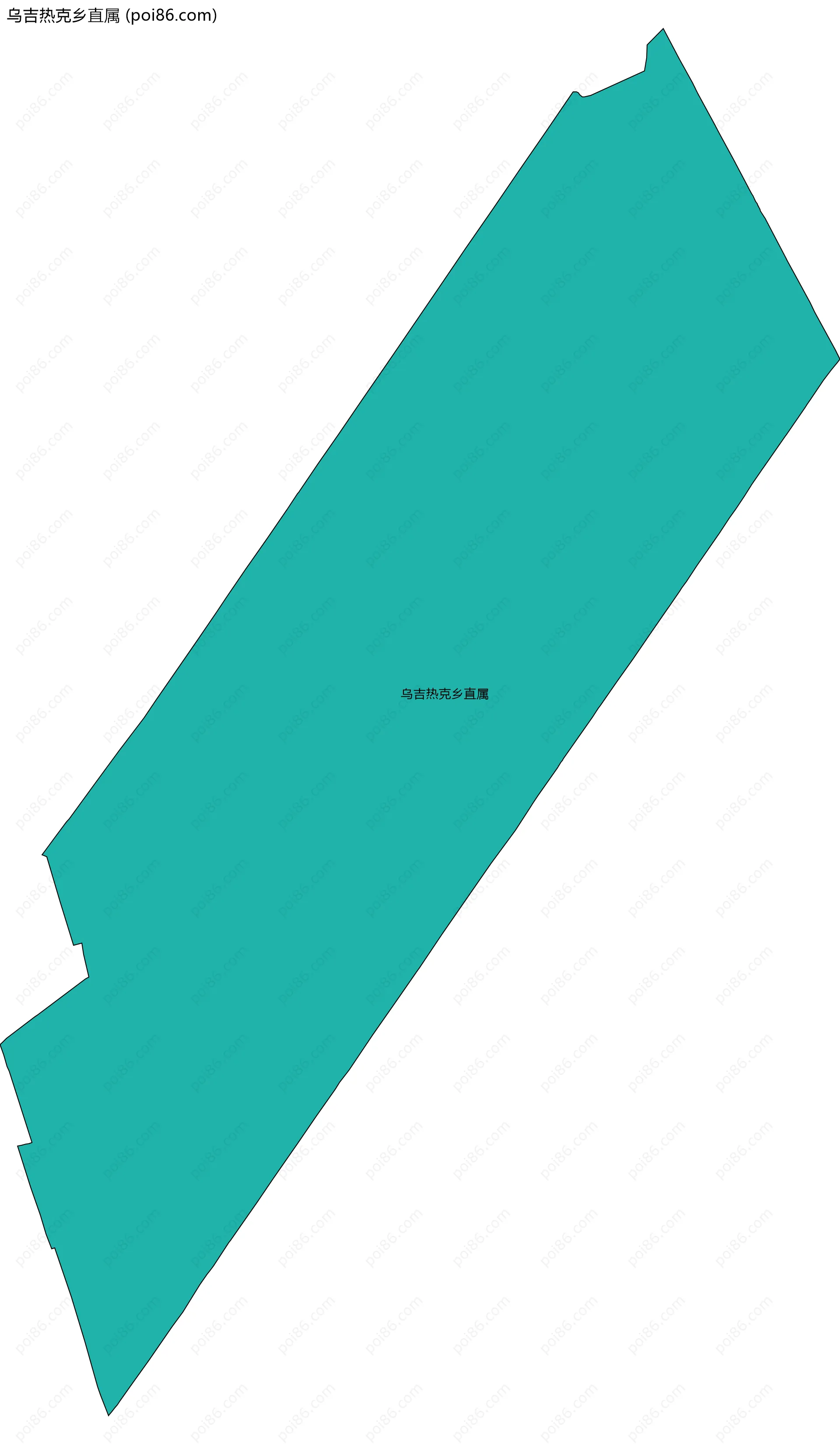 乌吉热克乡直属边界地图