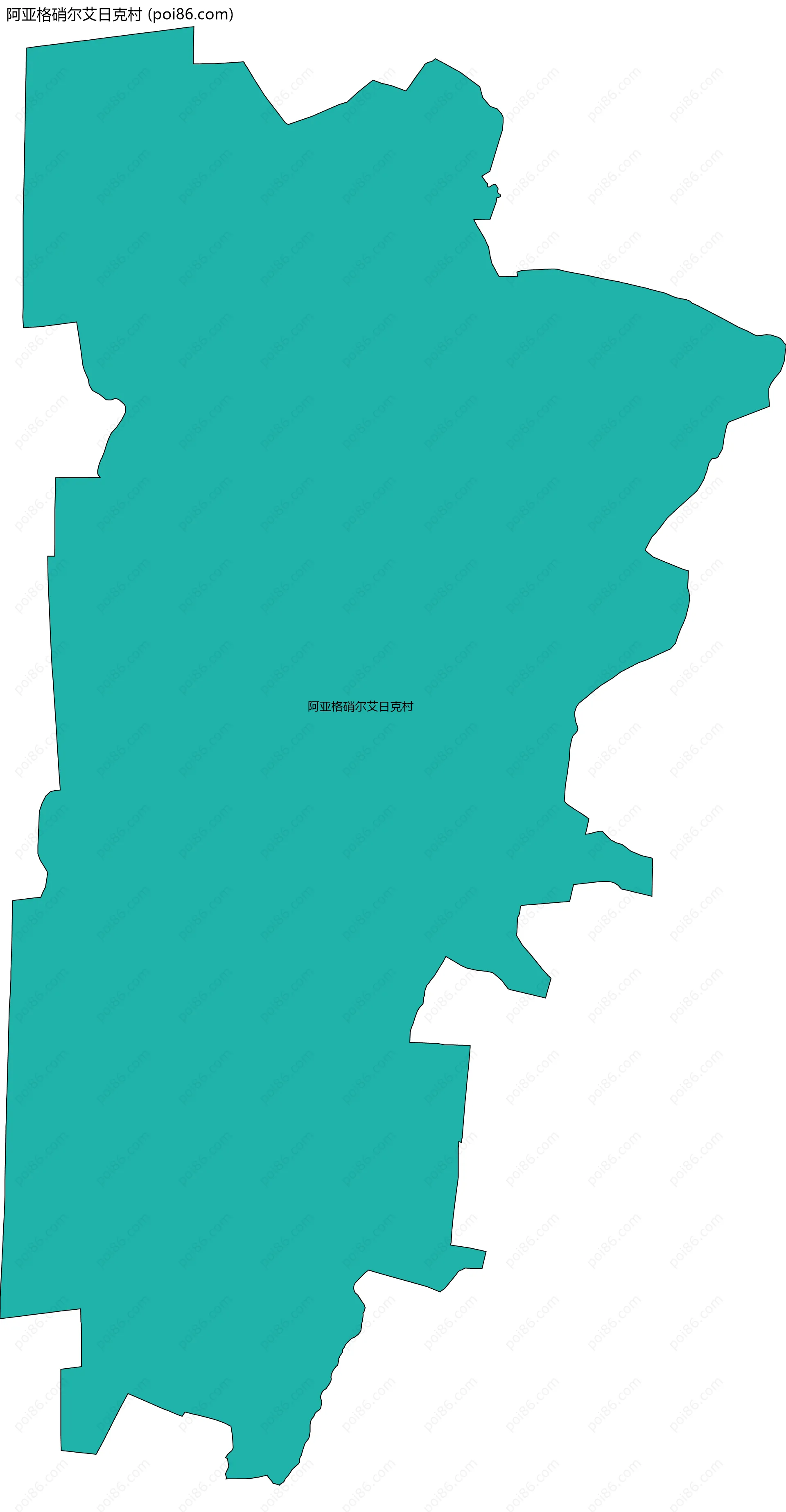 阿亚格硝尔艾日克村边界地图