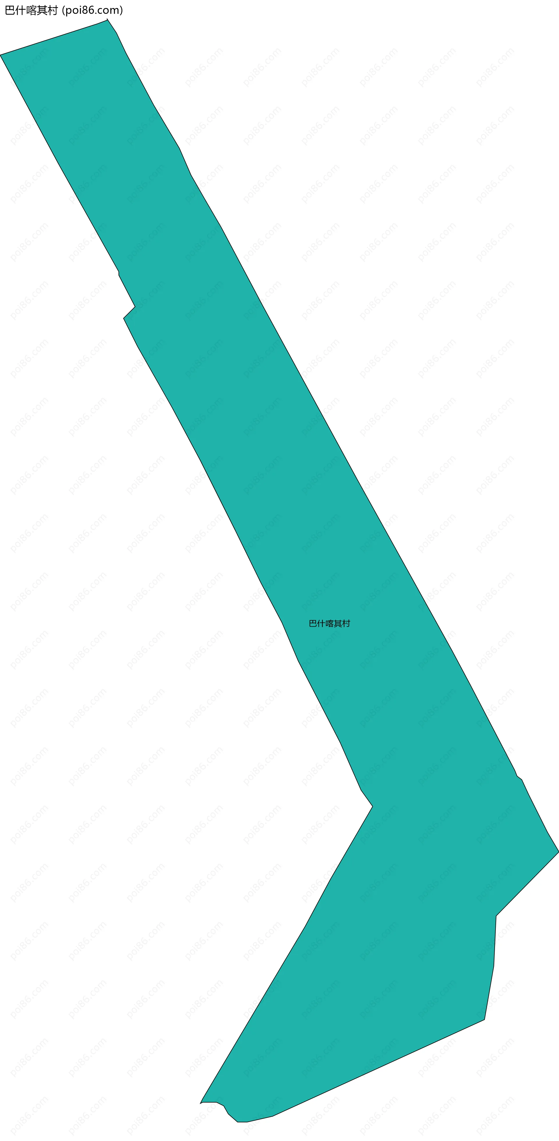 巴什喀其村边界地图