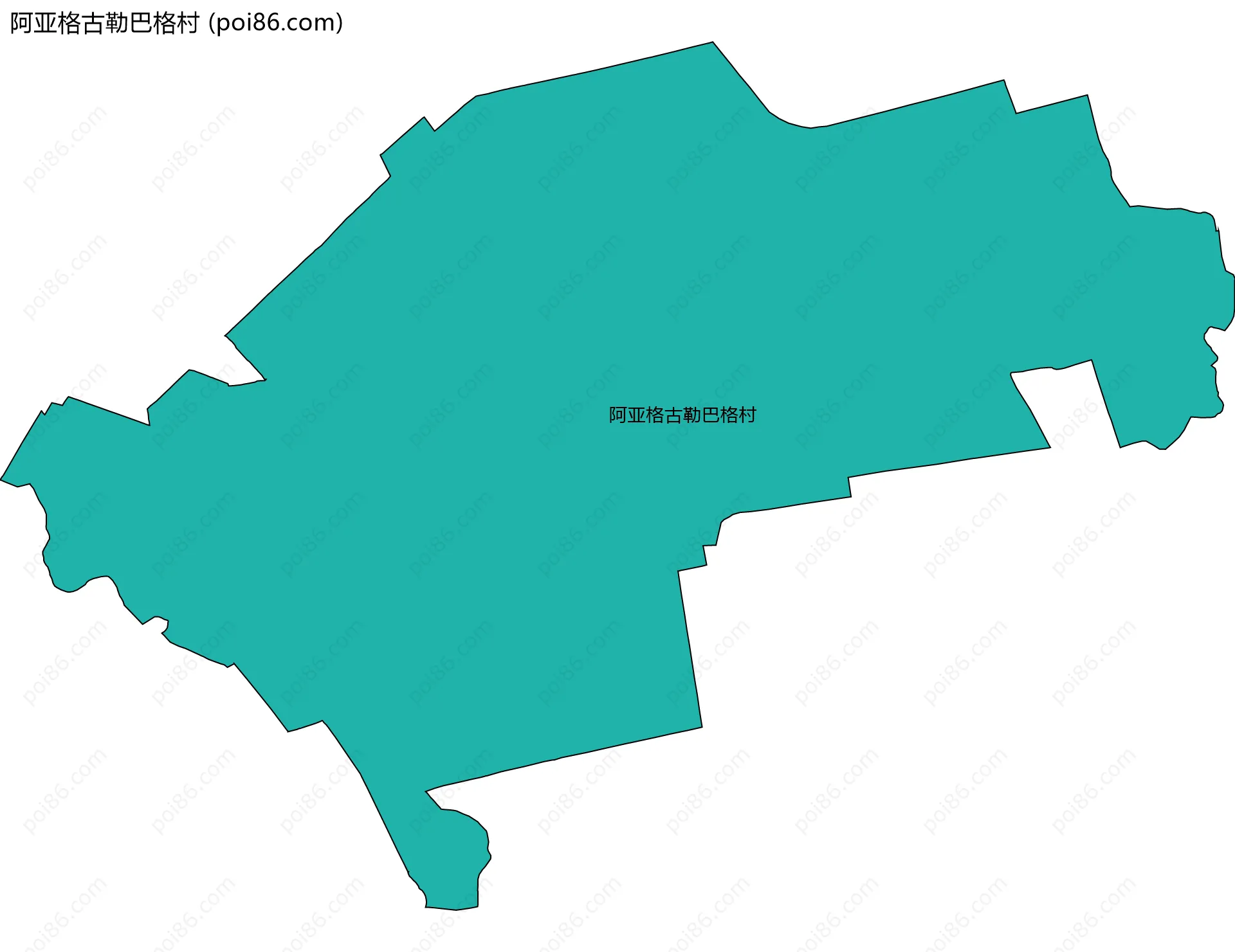 阿亚格古勒巴格村边界地图