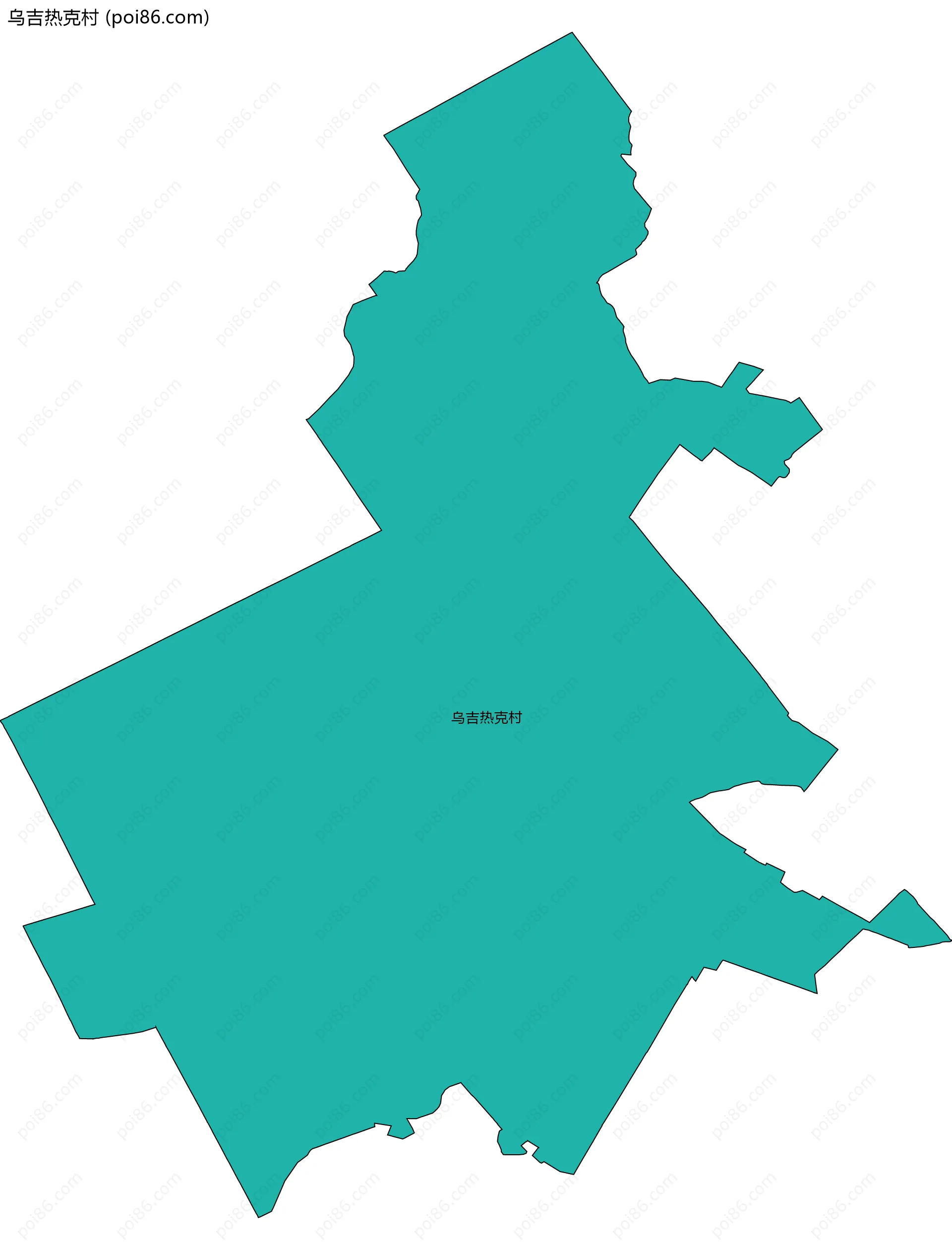 乌吉热克村边界地图