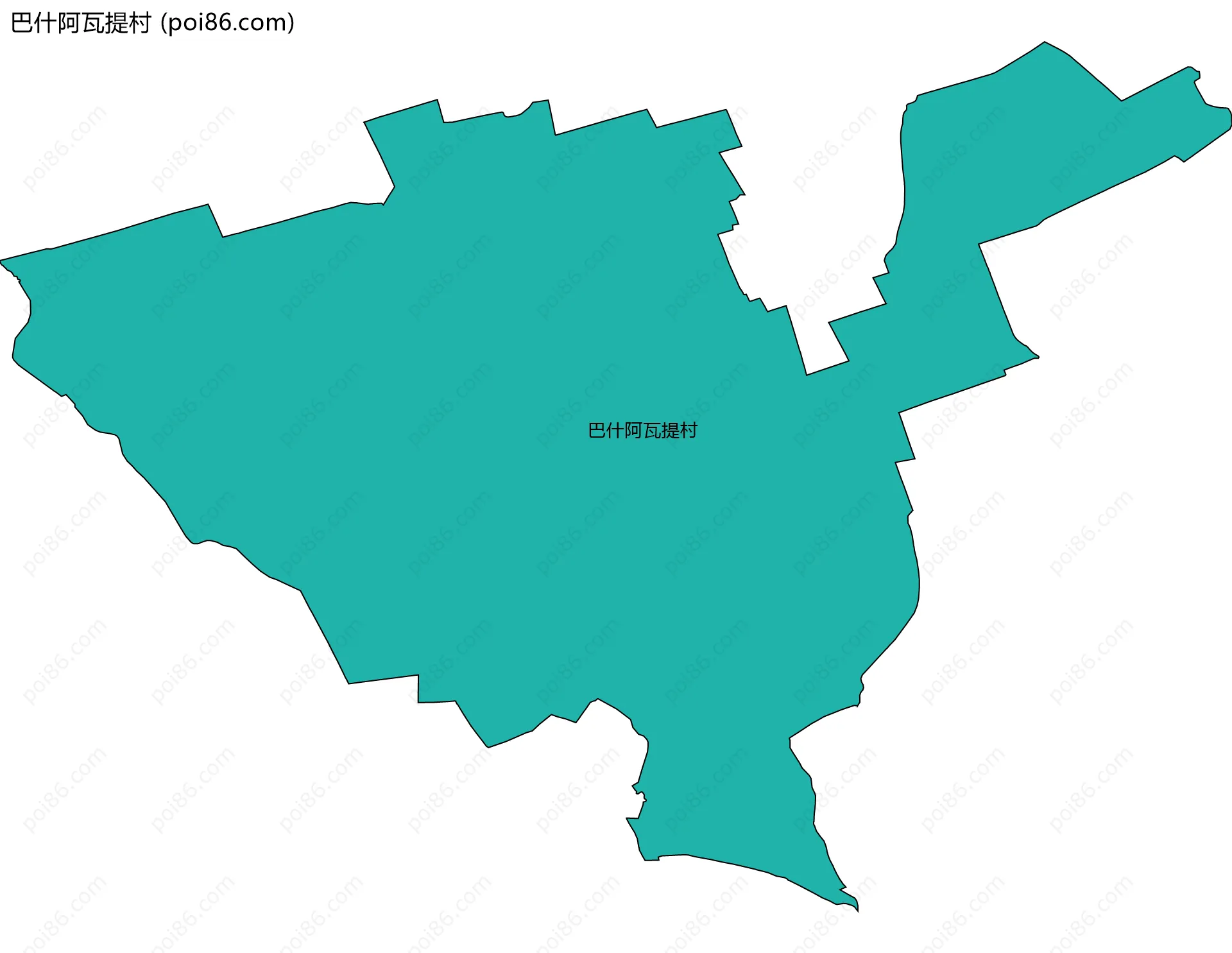 巴什阿瓦提村边界地图