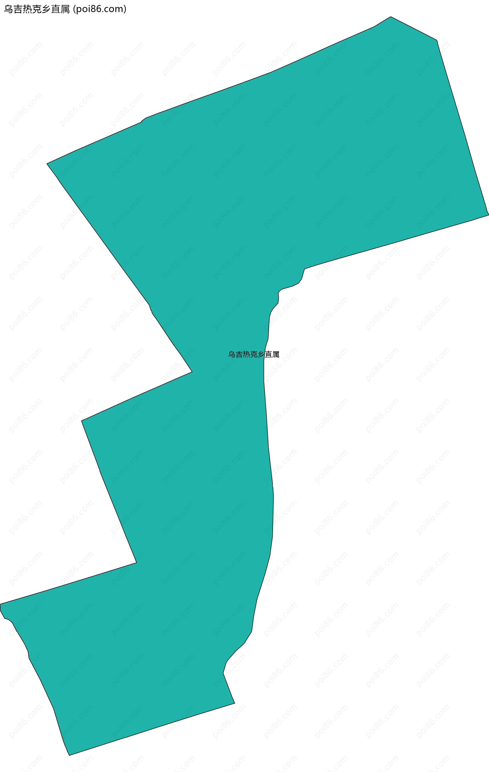 乌吉热克乡直属边界地图