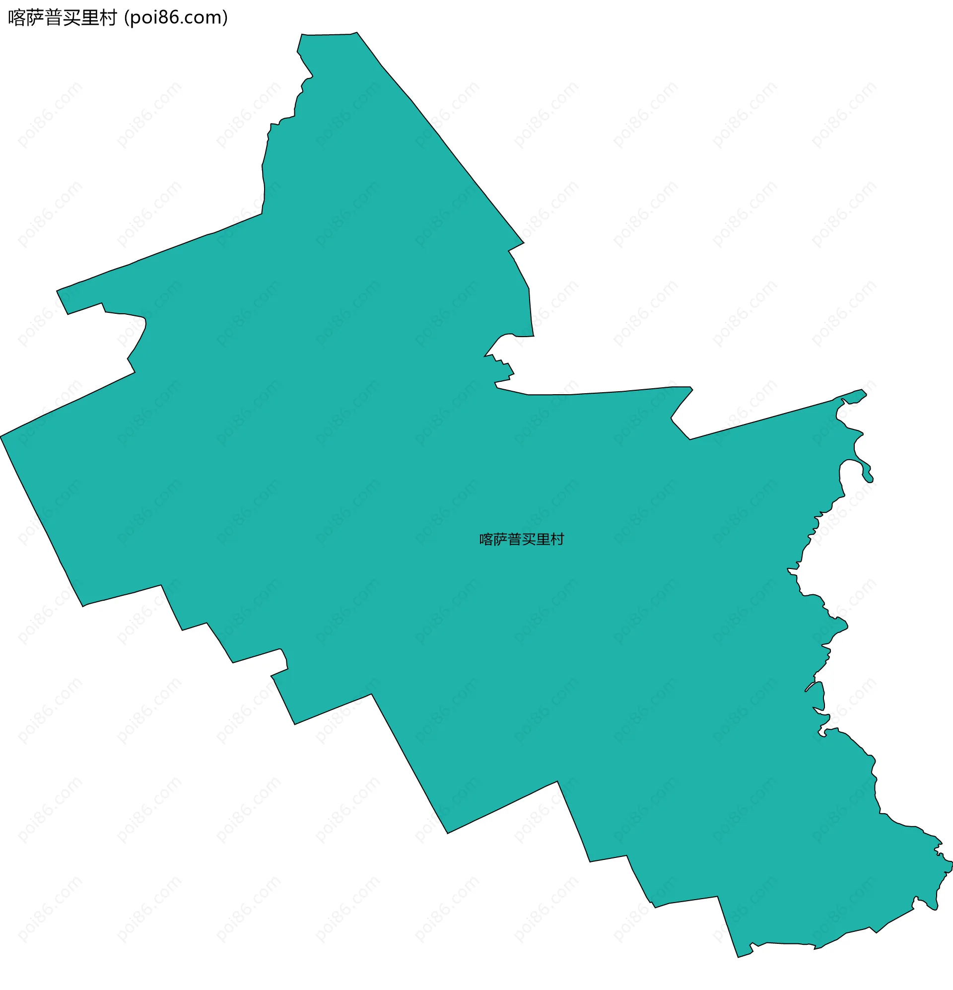 喀萨普买里村边界地图