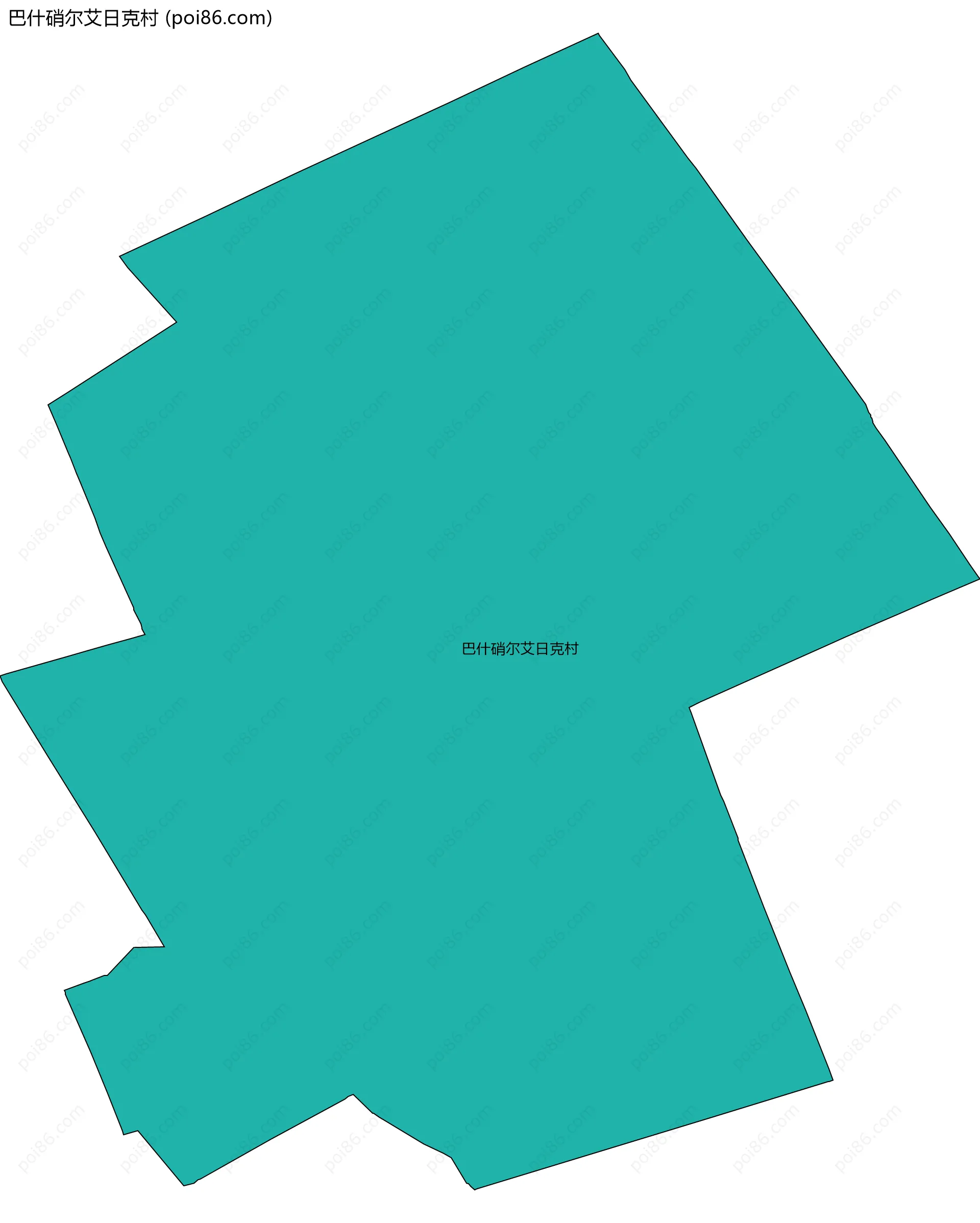 巴什硝尔艾日克村边界地图