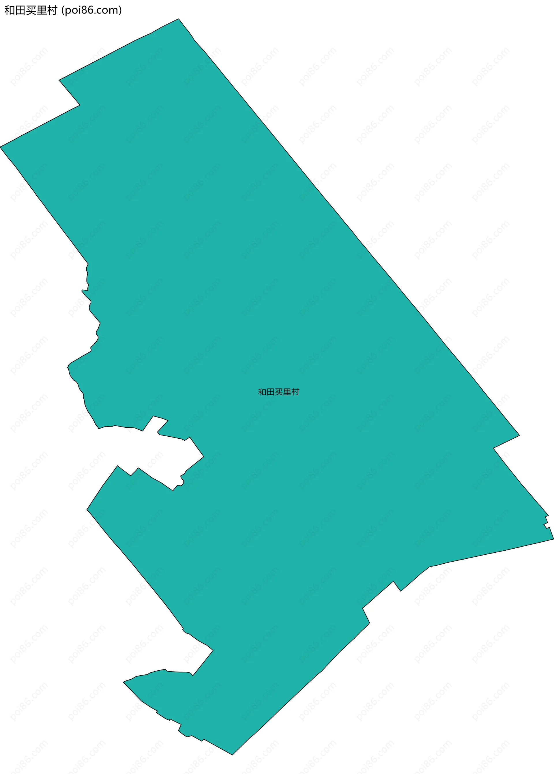 和田买里村边界地图