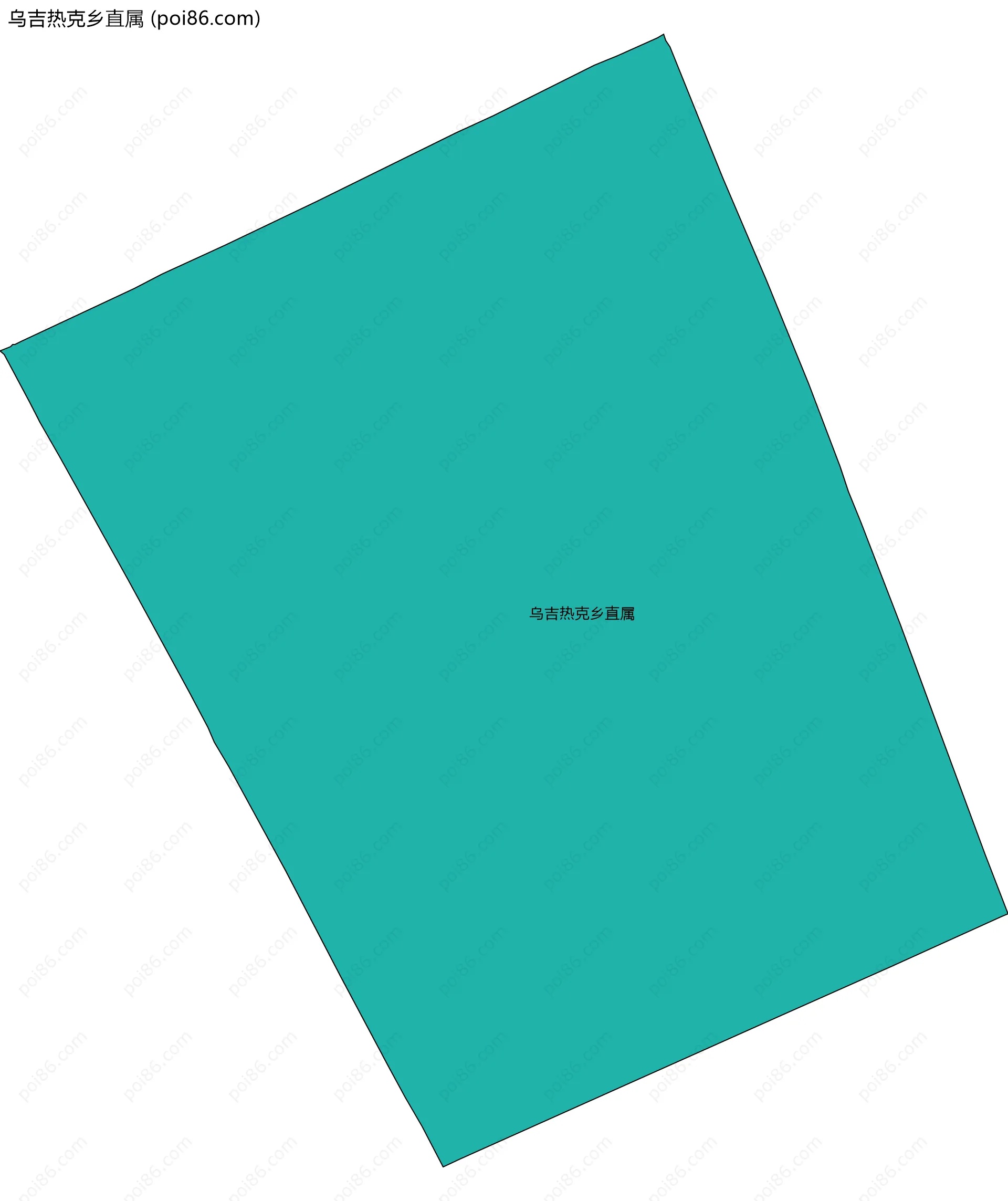 乌吉热克乡直属边界地图