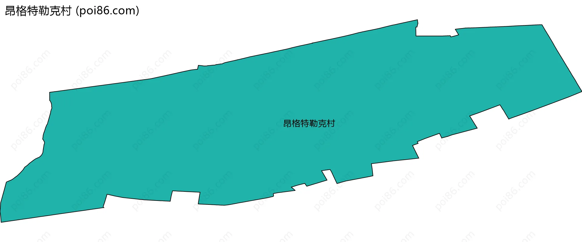 昂格特勒克村边界地图