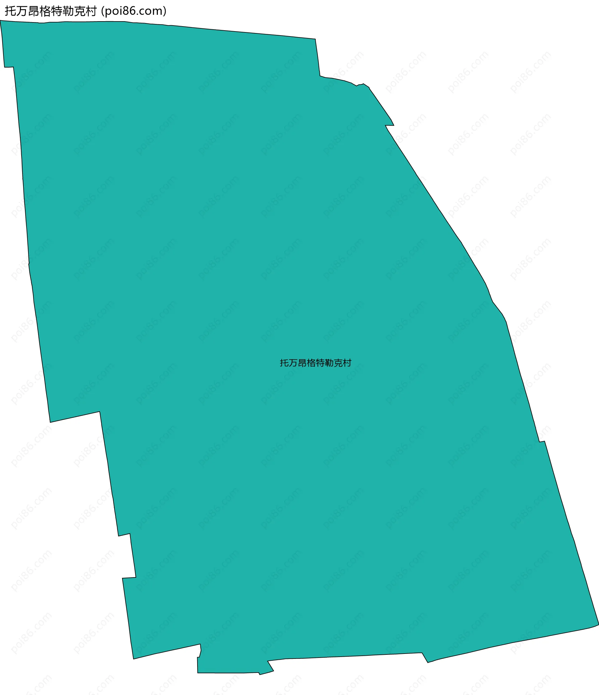 托万昂格特勒克村边界地图