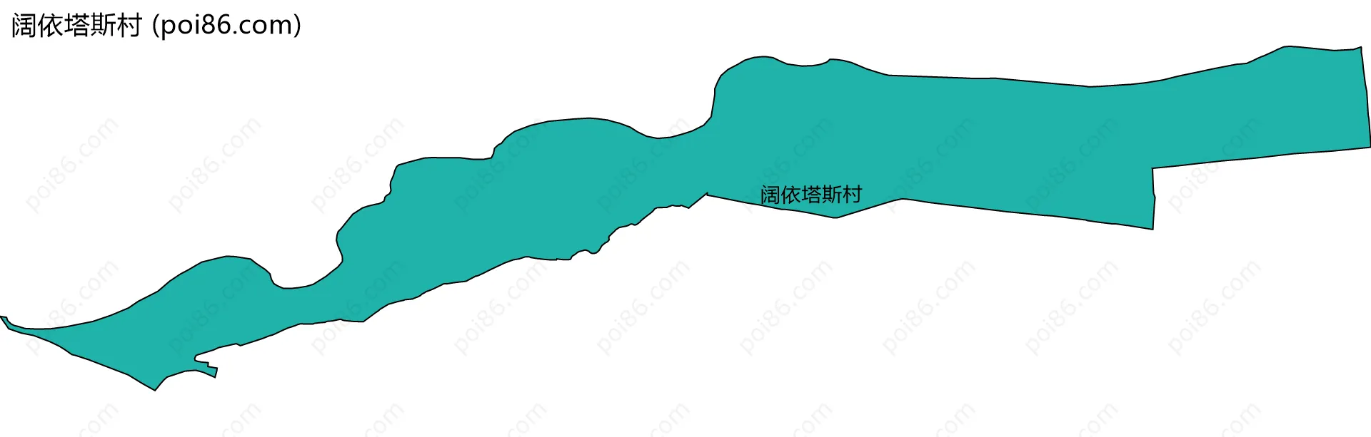 阔依塔斯村边界地图