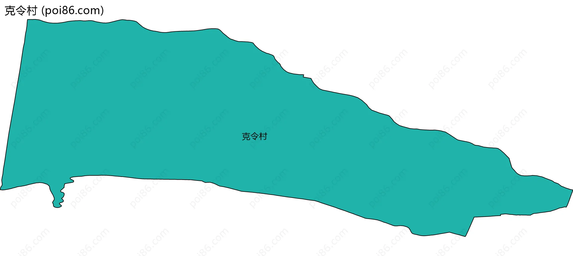 克令村边界地图