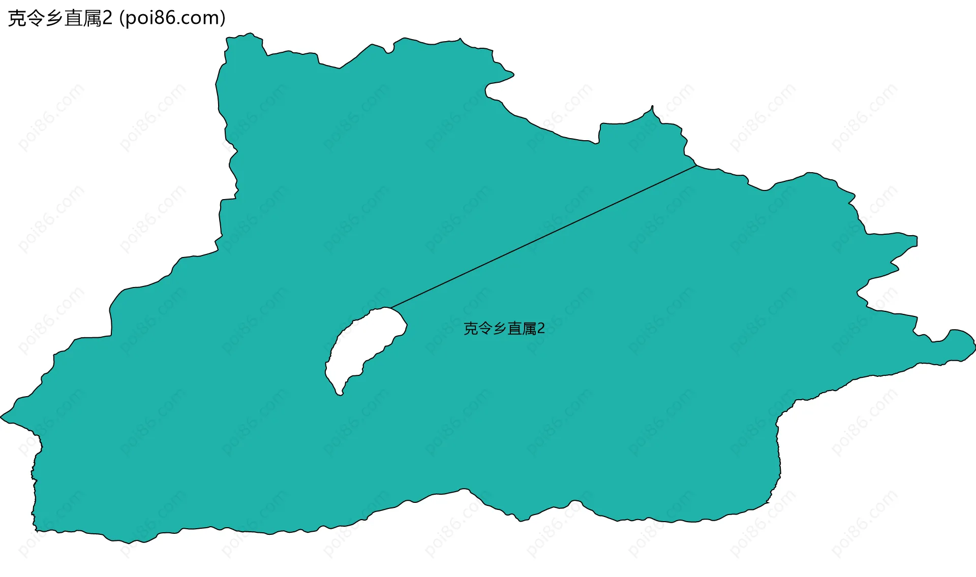 克令乡直属2边界地图