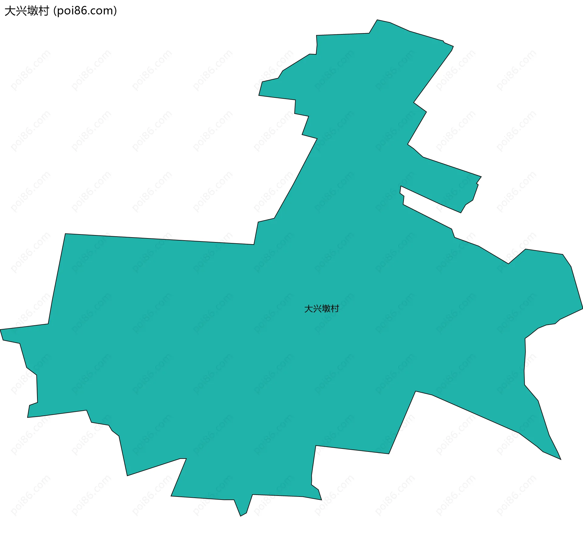 大兴墩村边界地图