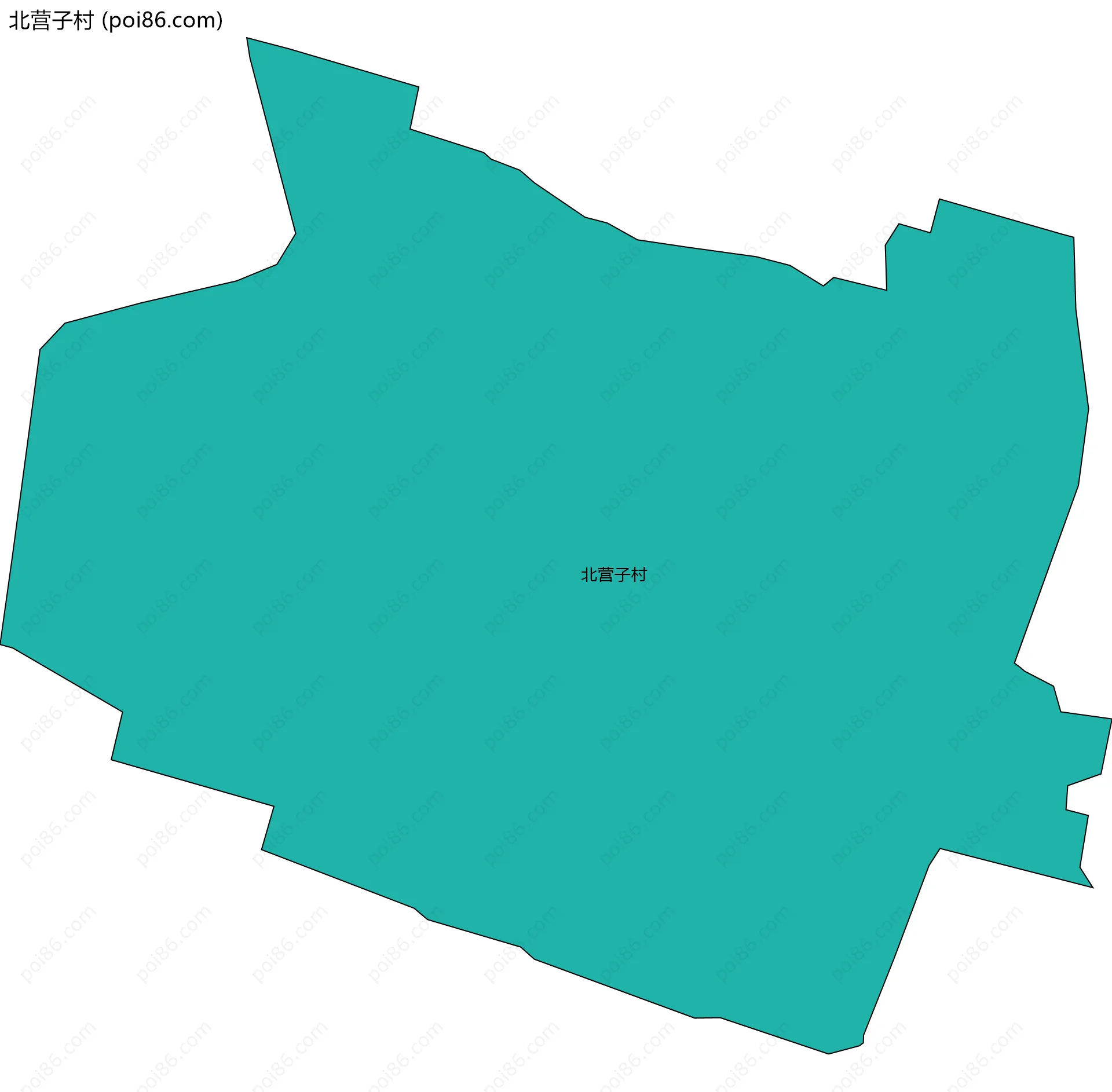 北营子村边界地图