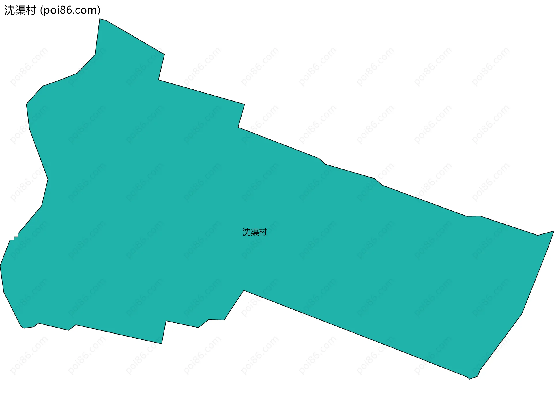 沈渠村边界地图