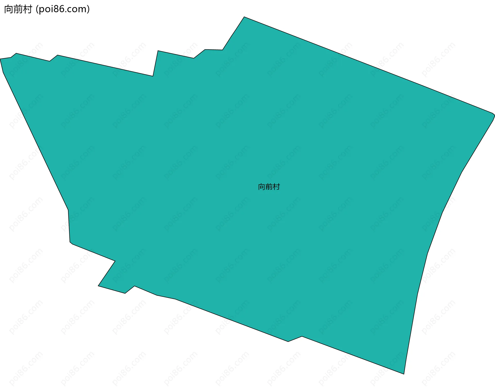 向前村边界地图