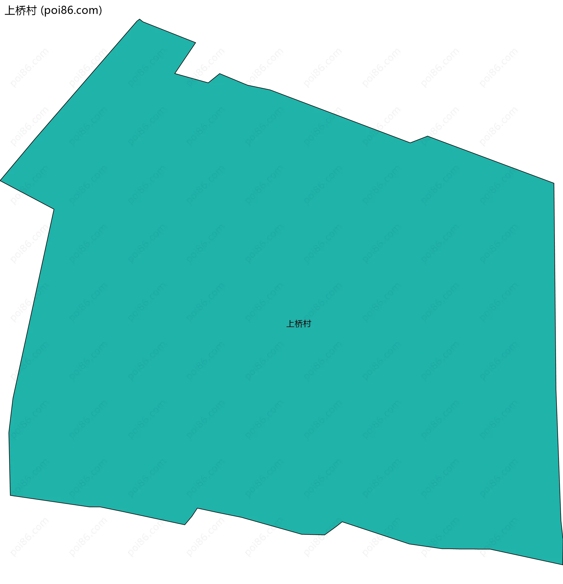 上桥村边界地图
