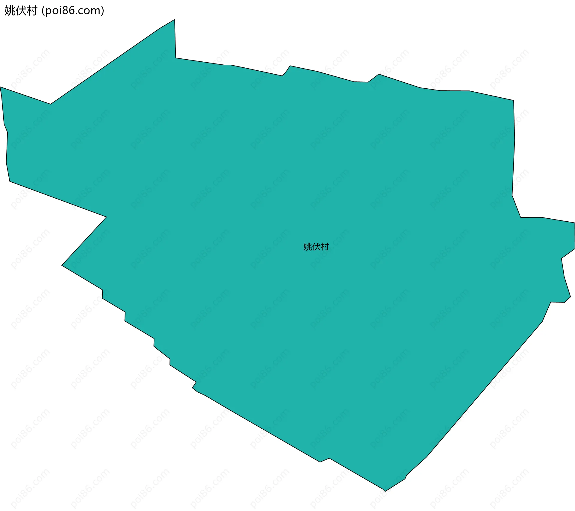 姚伏村边界地图