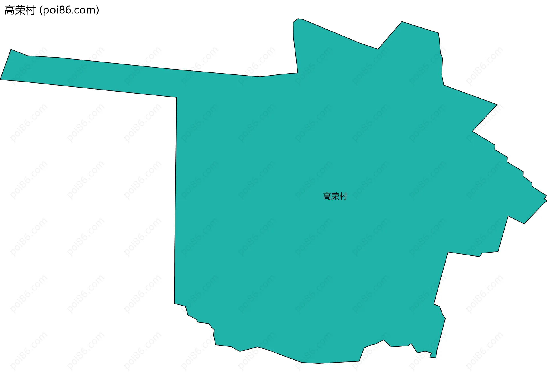 高荣村边界地图