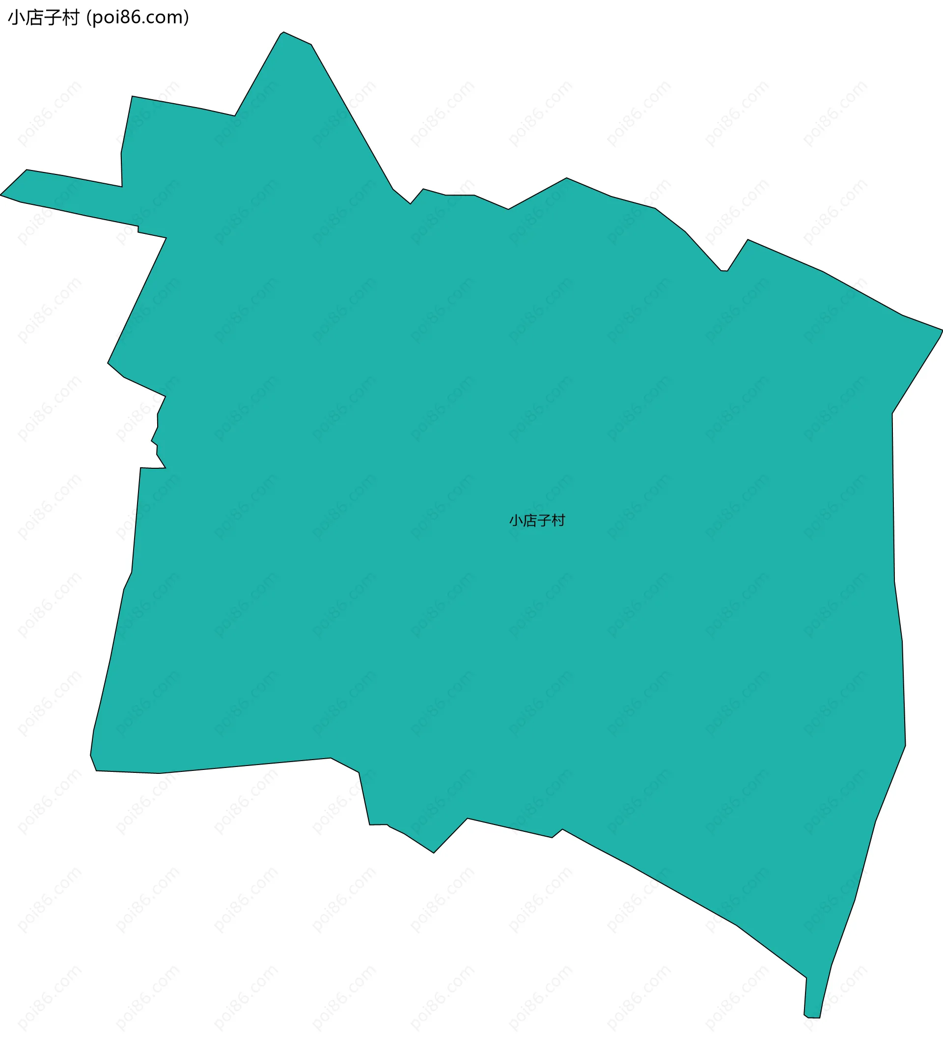 小店子村边界地图