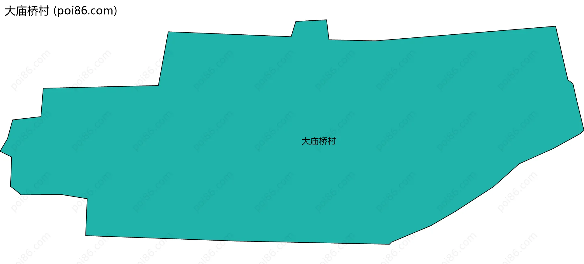 大庙桥村边界地图