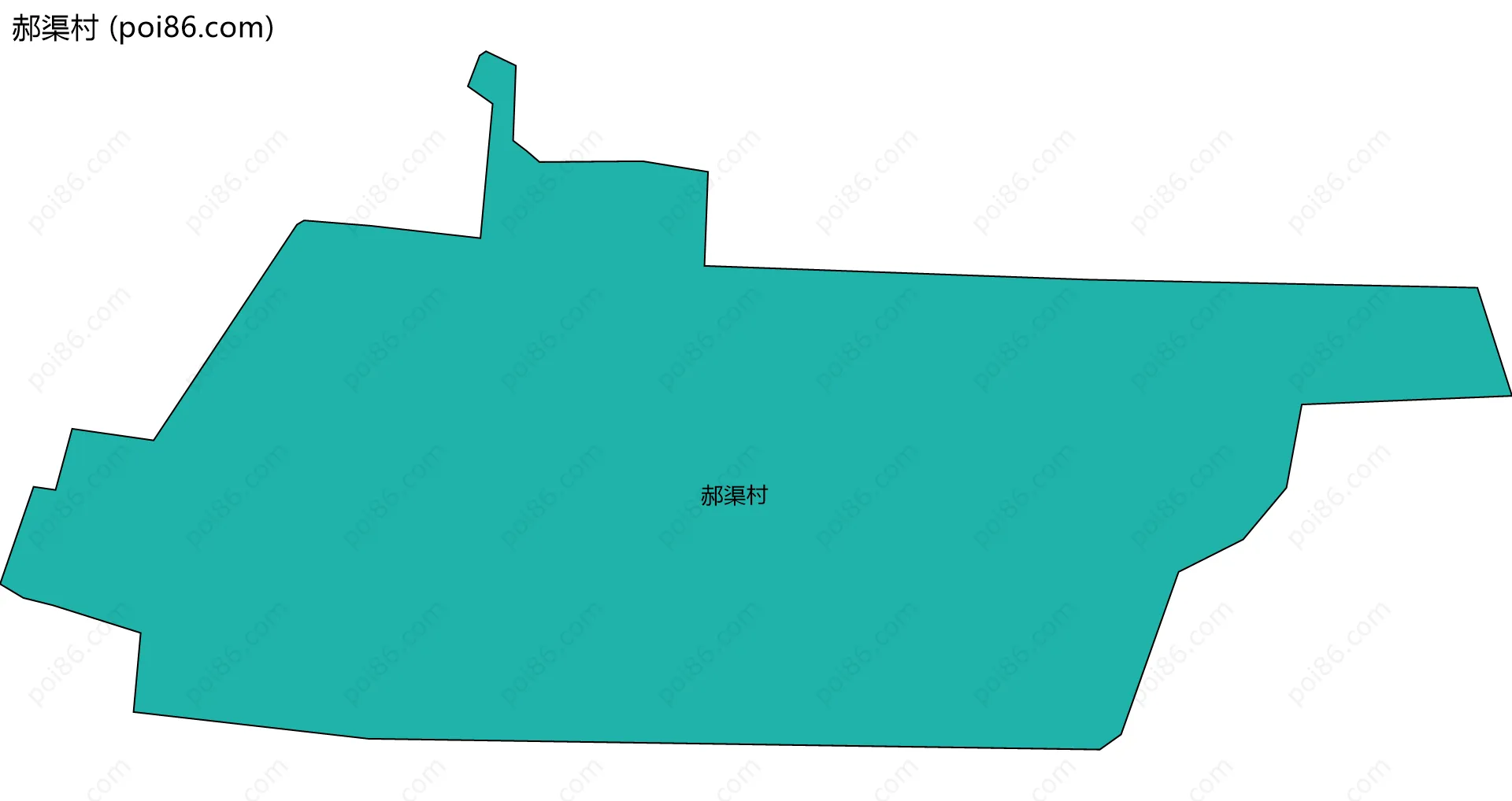 郝渠村边界地图