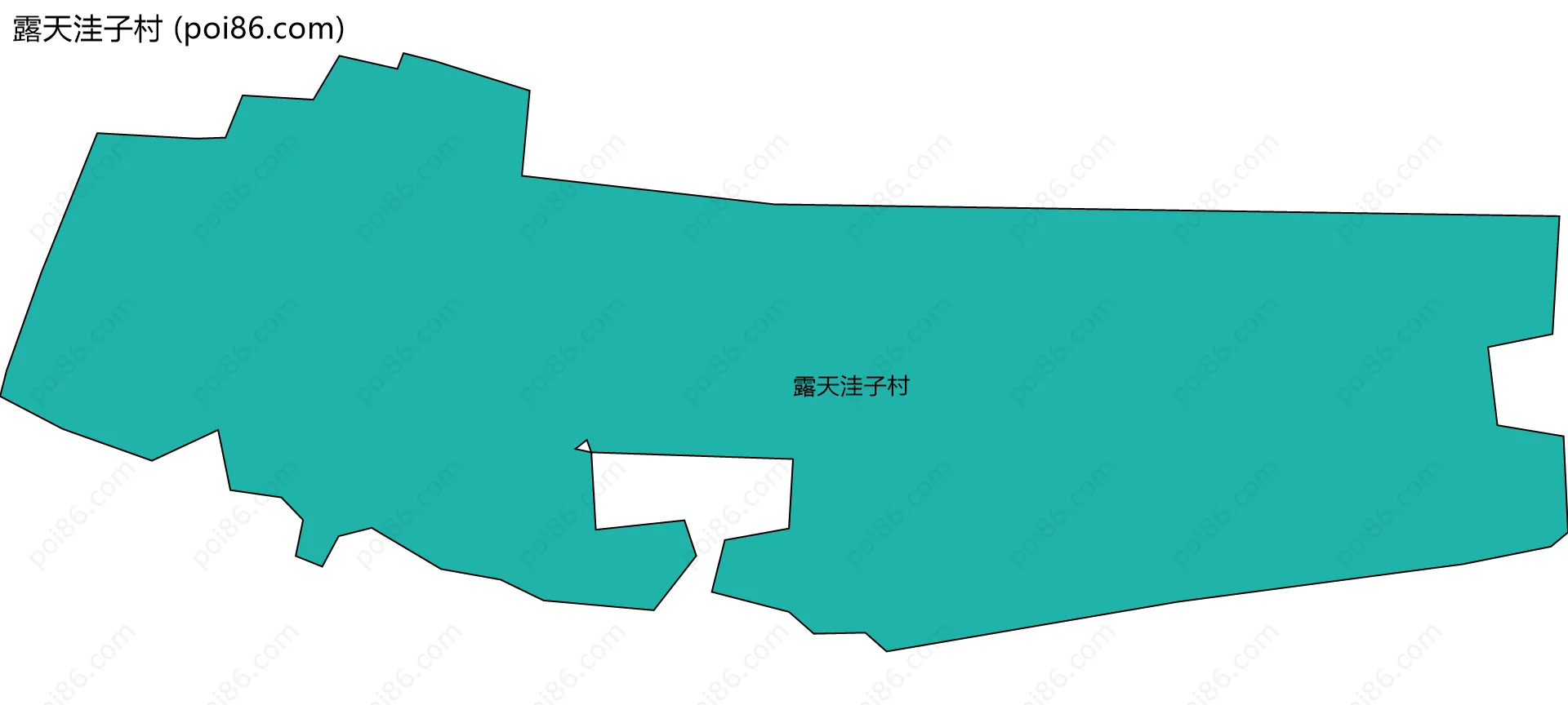 露天洼子村边界地图