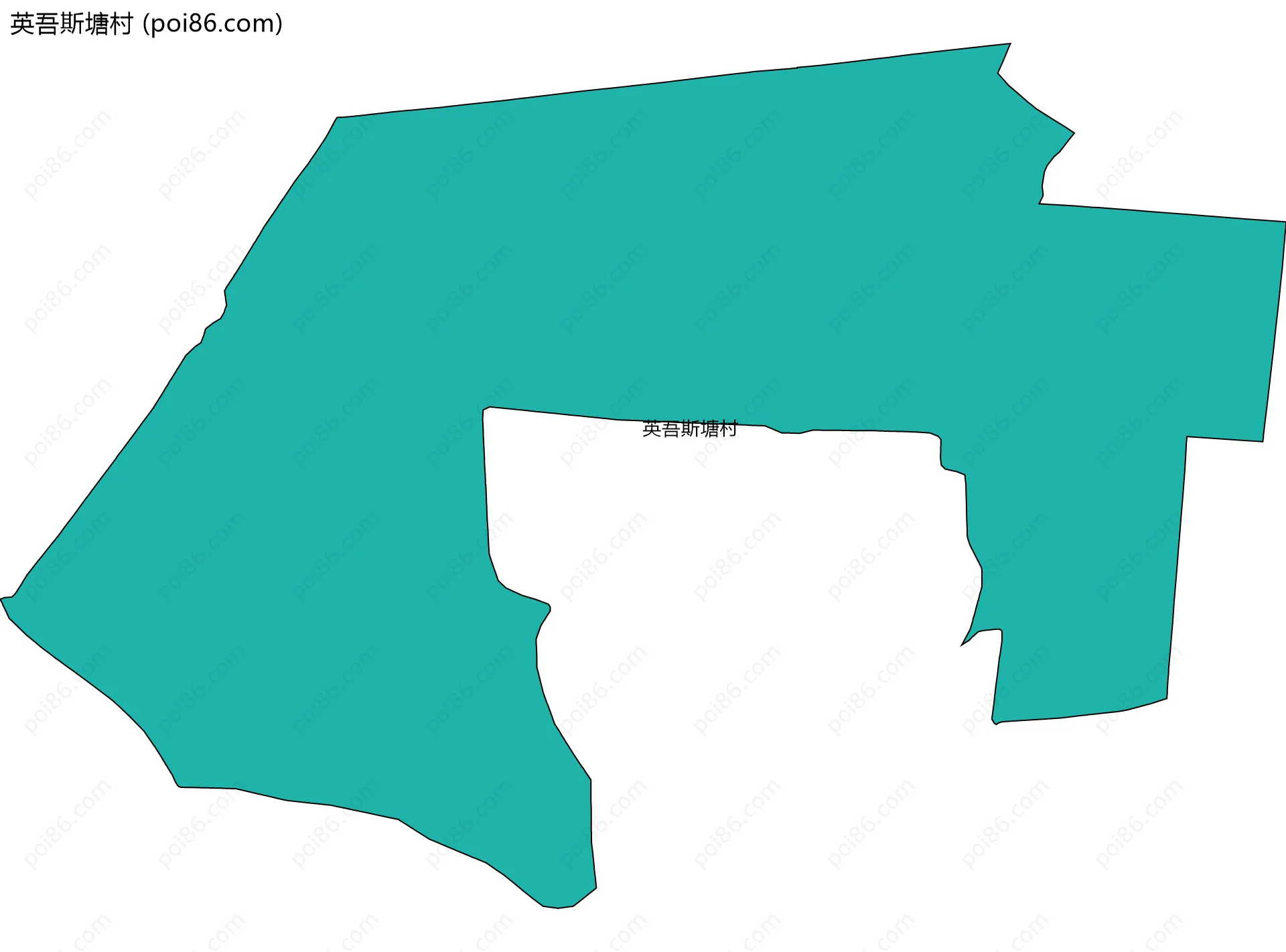 英吾斯塘村边界地图