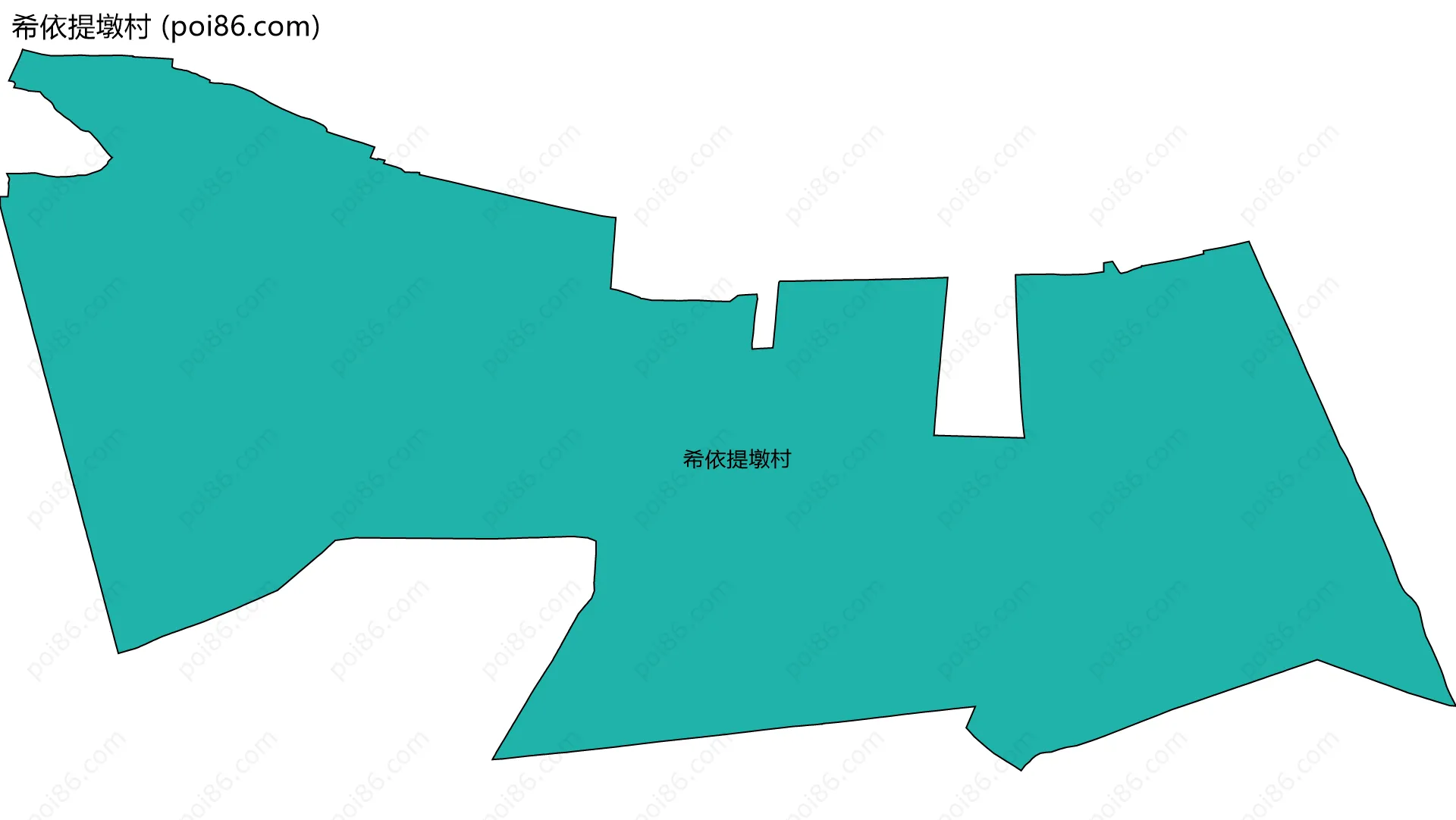 希依提墩村边界地图